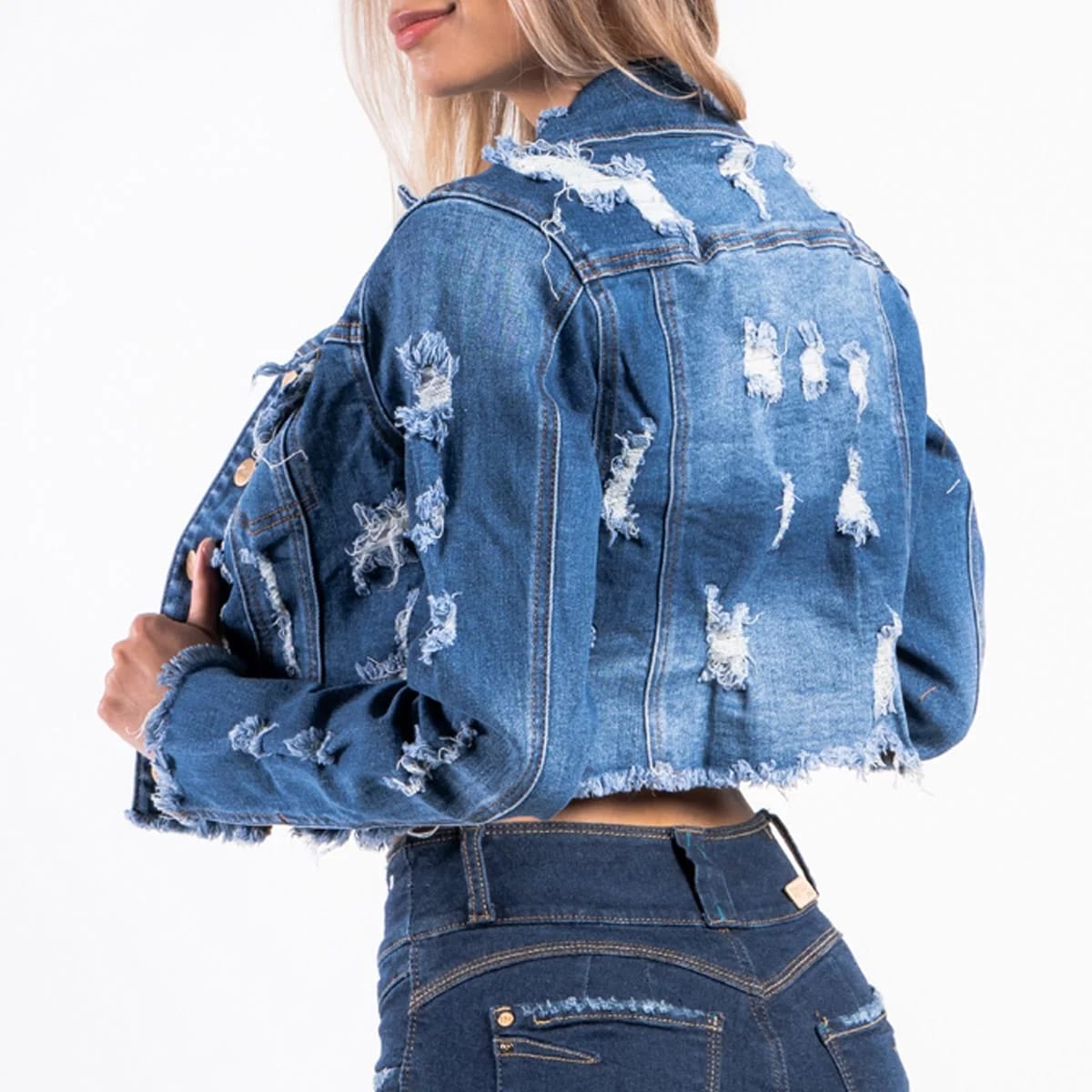 Chaqueta Corta Denim Slim Liang - imagen 6