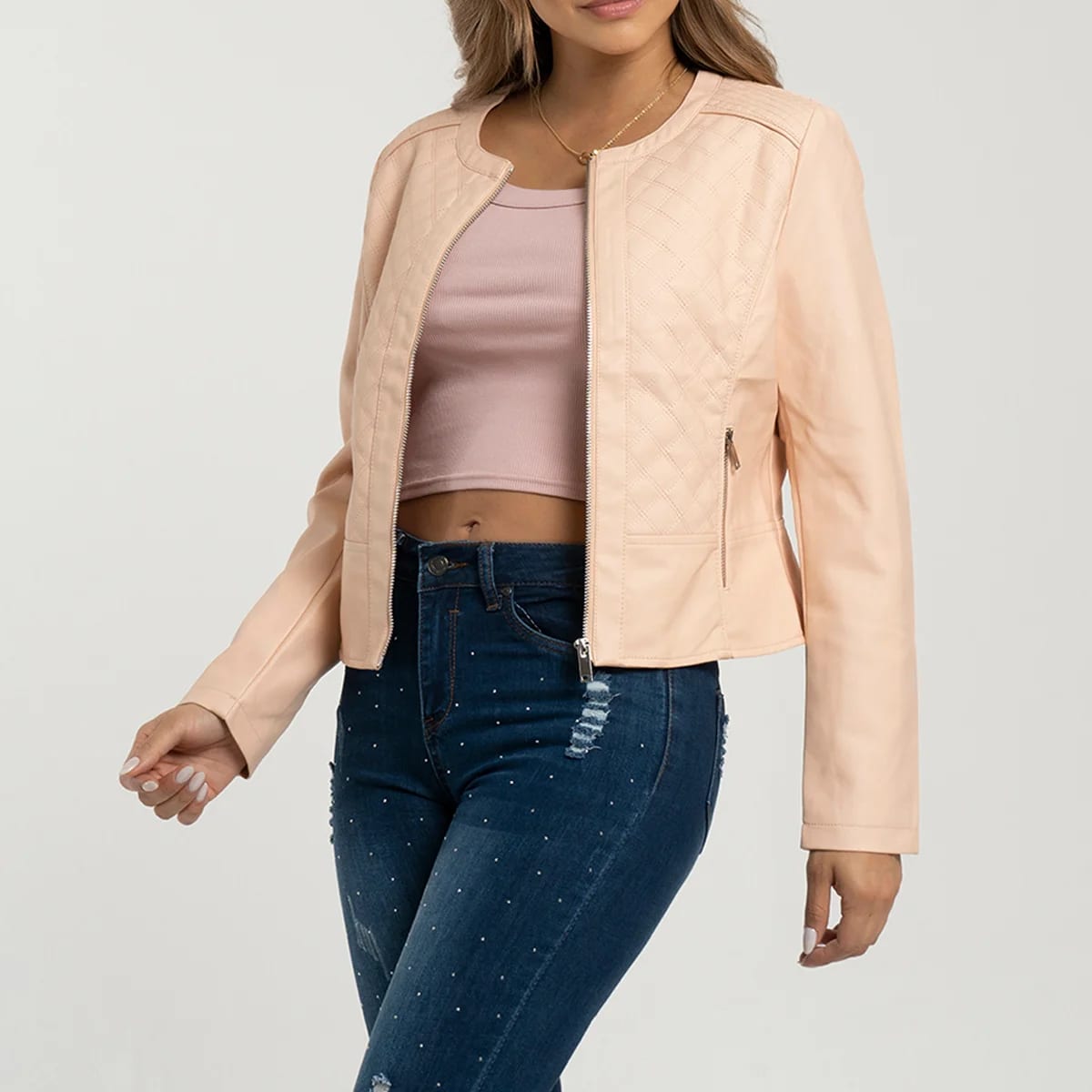 Chaqueta Sintetica Cuello Redondo Thais - imagen 3