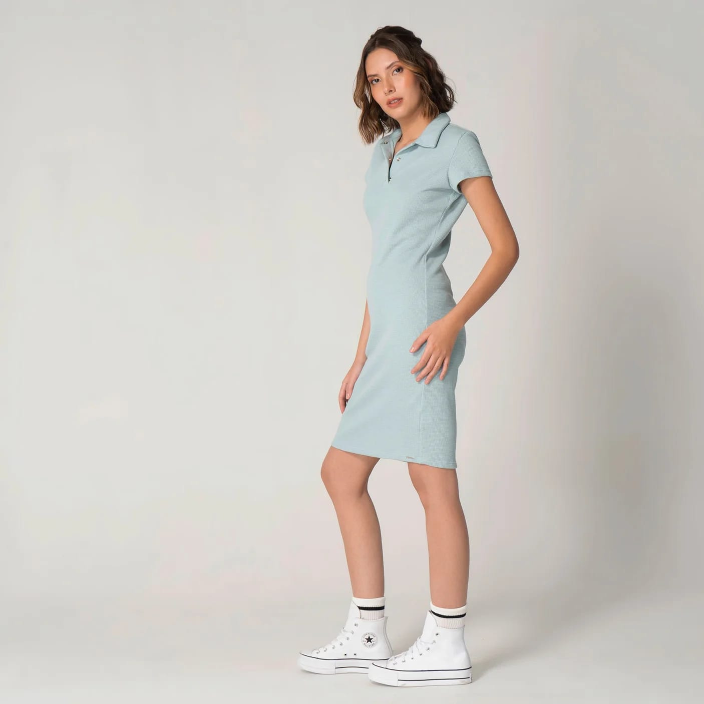 Vestido Slim Cuello Camisero Sport England - imagen 8