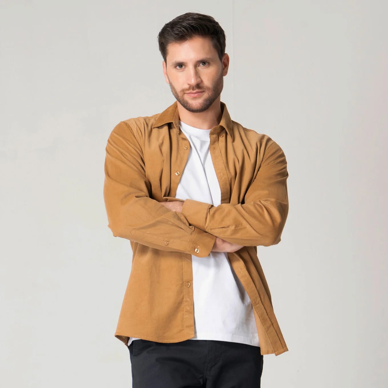 Camisa Slim Unicolor Manga Larga Ford - imagen 20
