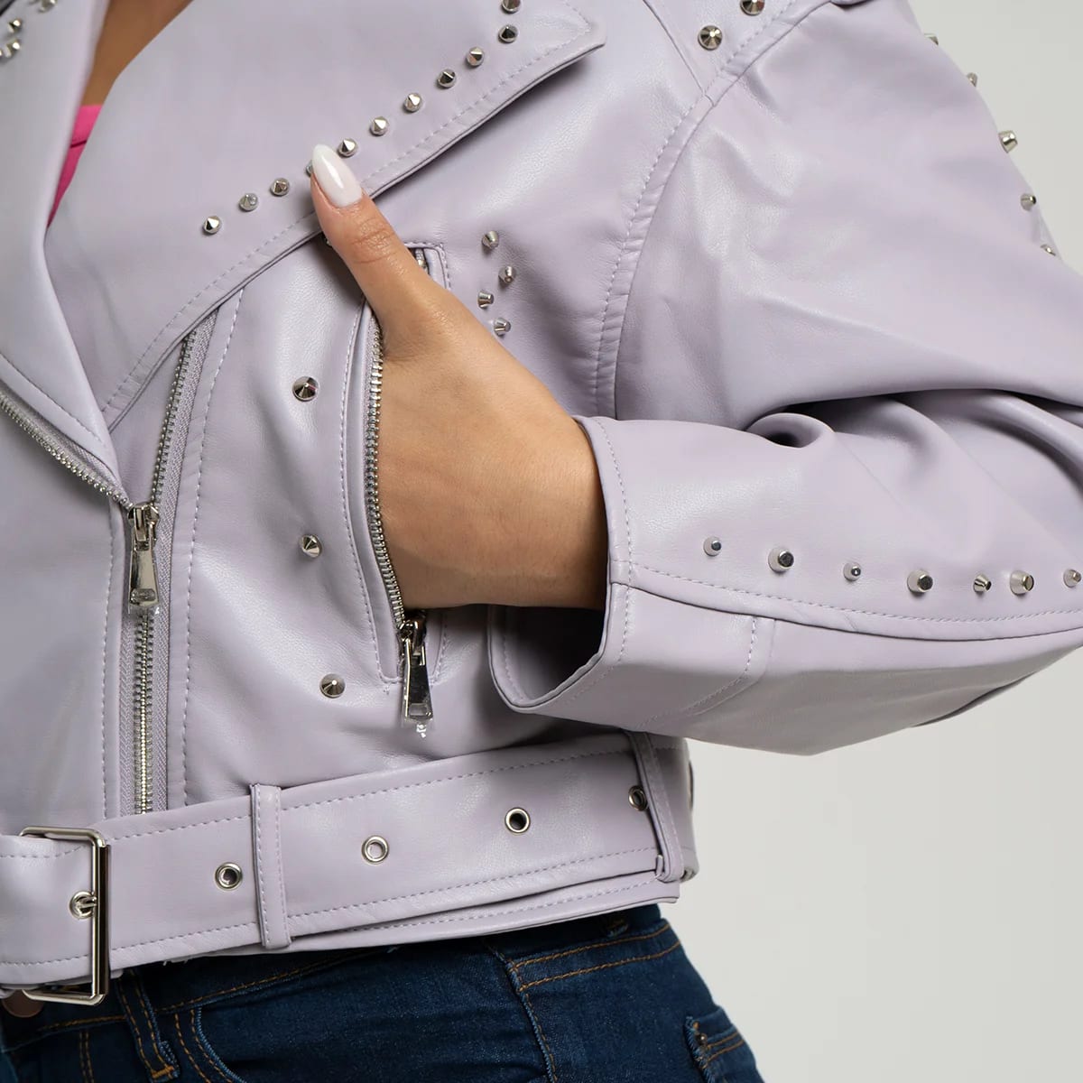 Chaqueta Sintetica Biker Oversize Oasis - imagen 19