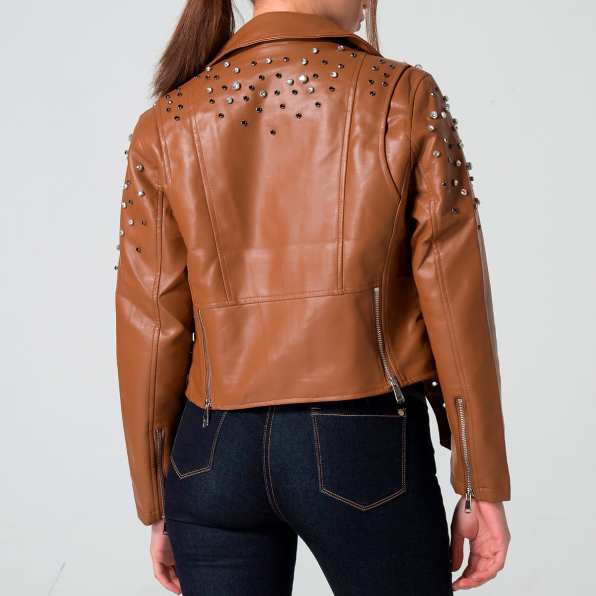 Chaqueta Sintetica Biker Crystal - imagen 6