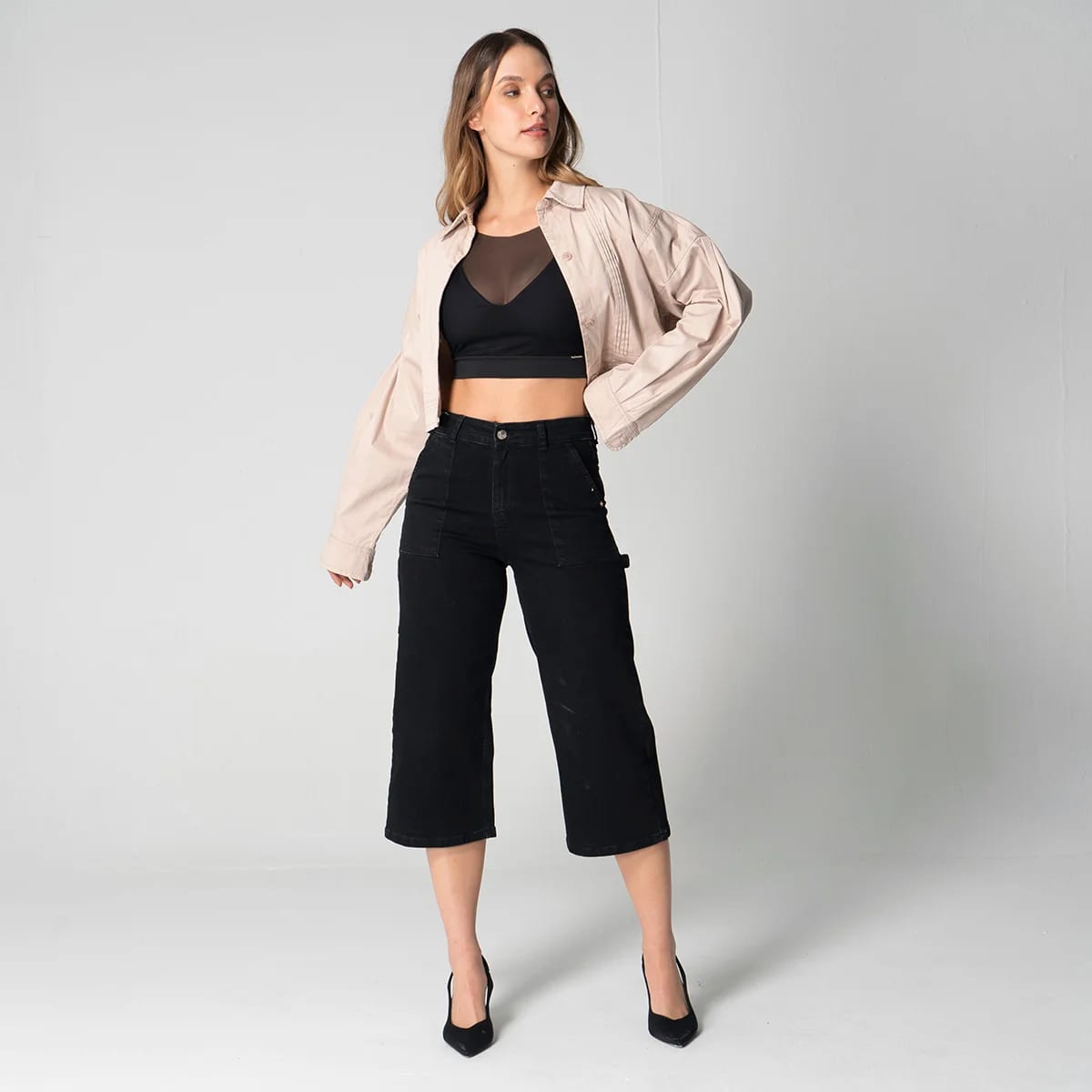 Chaqueta Corta Dril Oversize Magesty - imagen 11