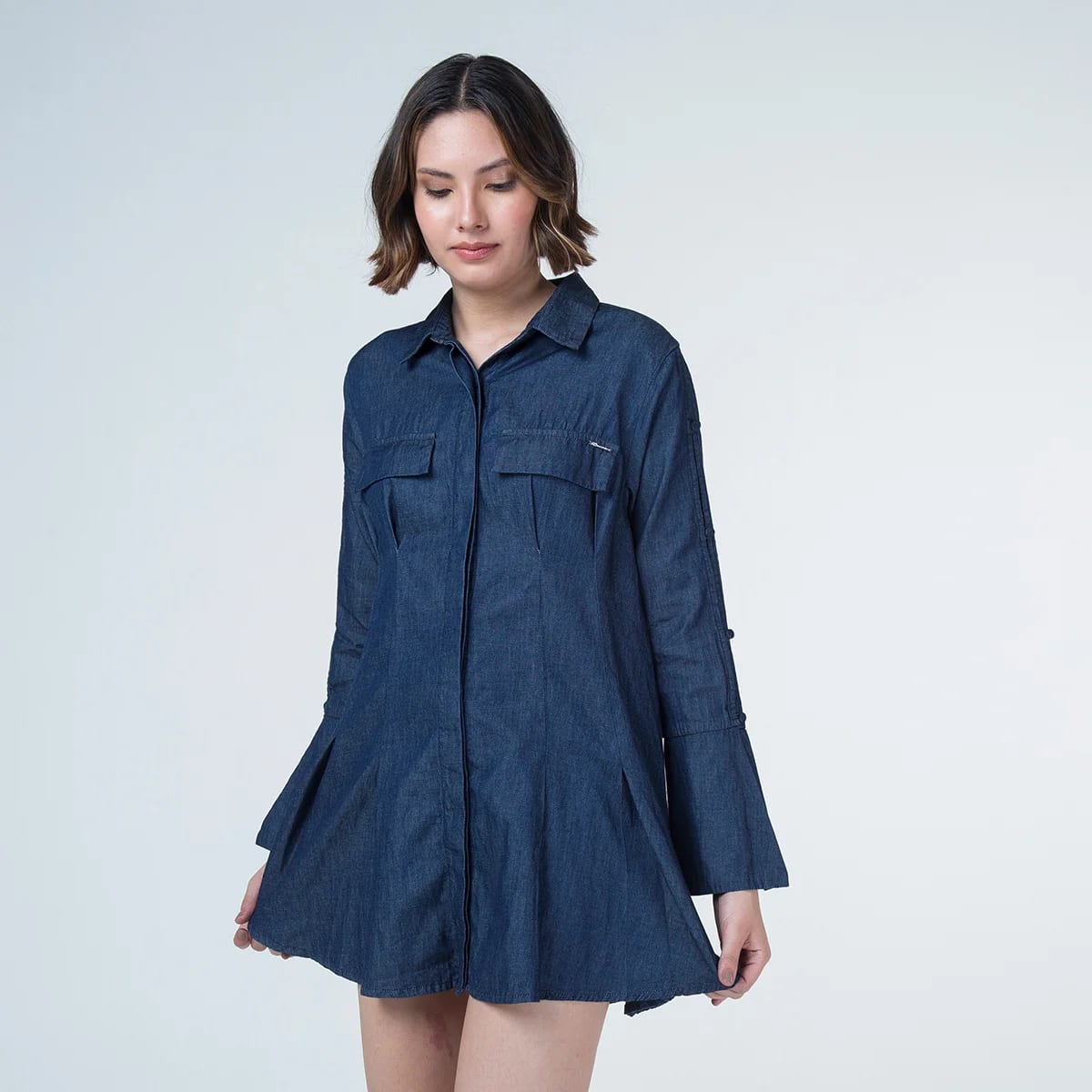 Vestido Denim Slim Corto Genova - imagen 2