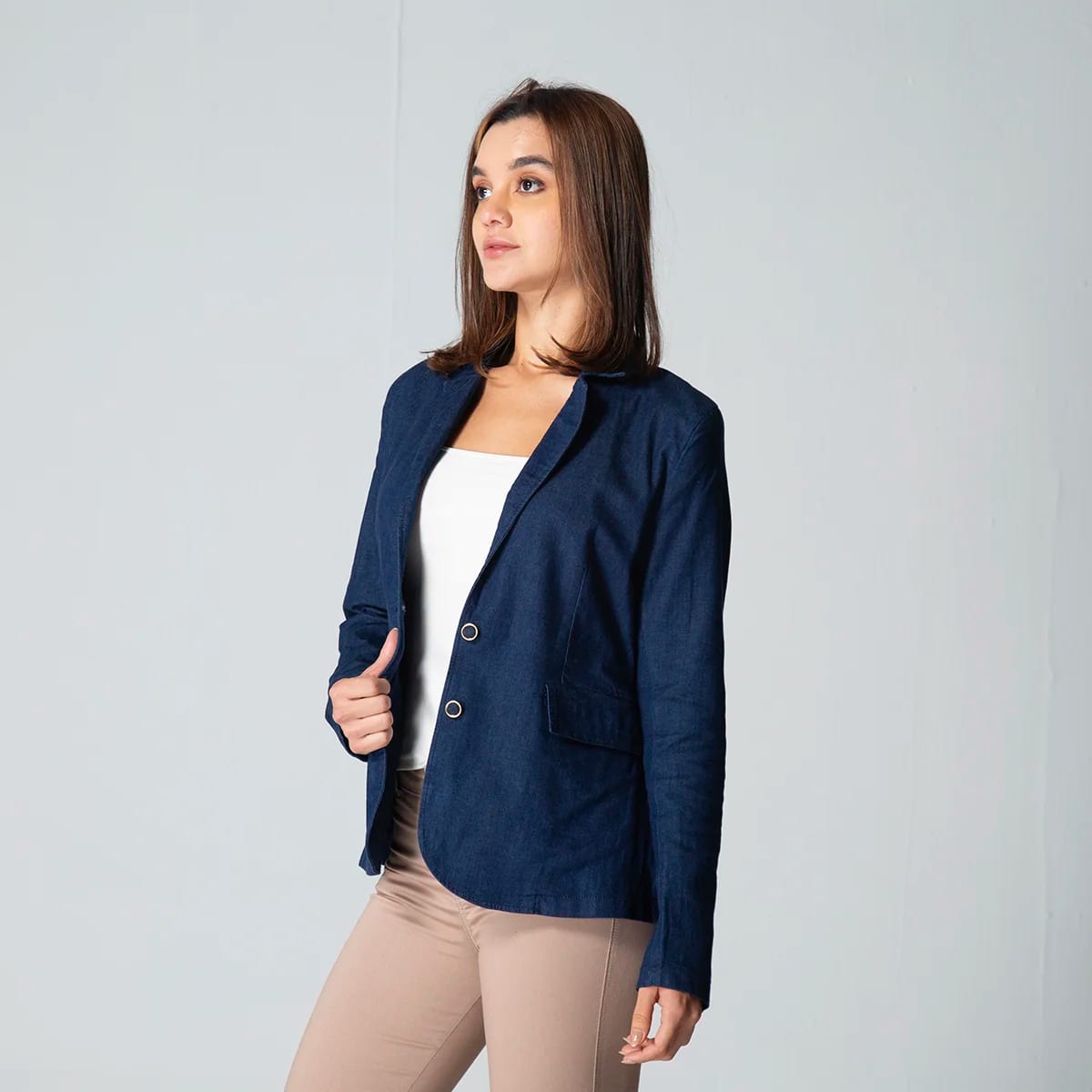 Blazer Casual Denim Slim Blz - imagen 4