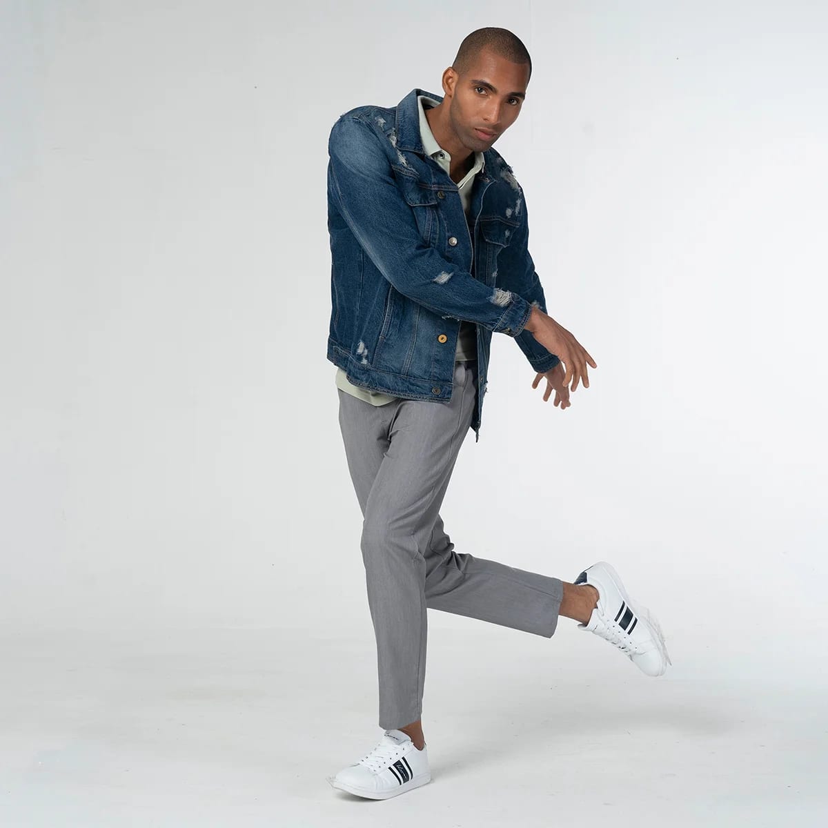 Chaqueta Denim Clasica Regular Trees - imagen 7