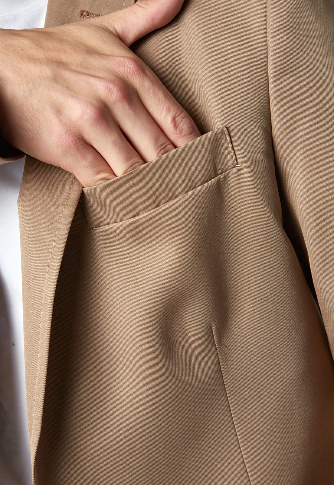 Blazer clásico café claro. - imagen 6