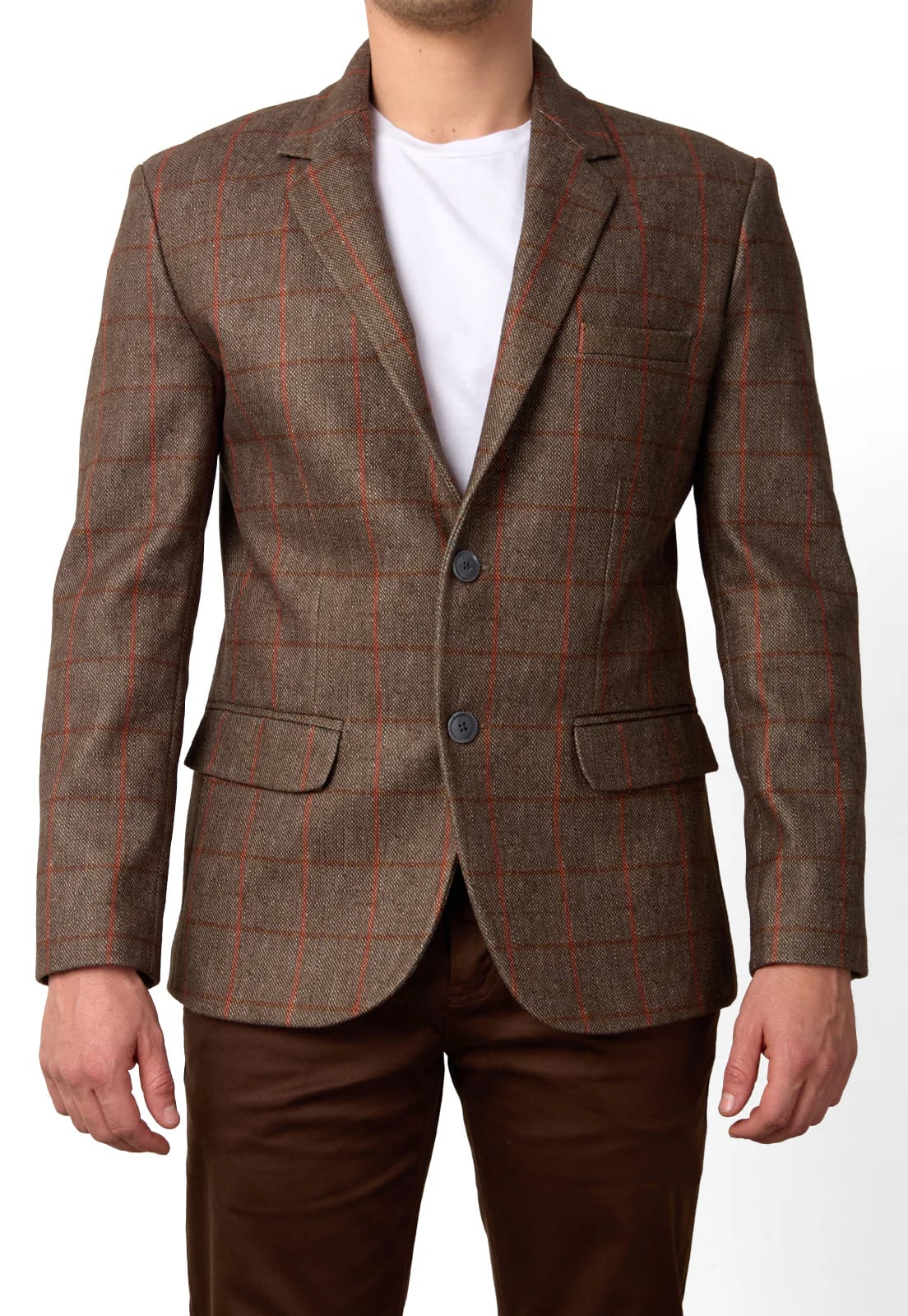 Blazer estampado verde a cuadros - imagen 9