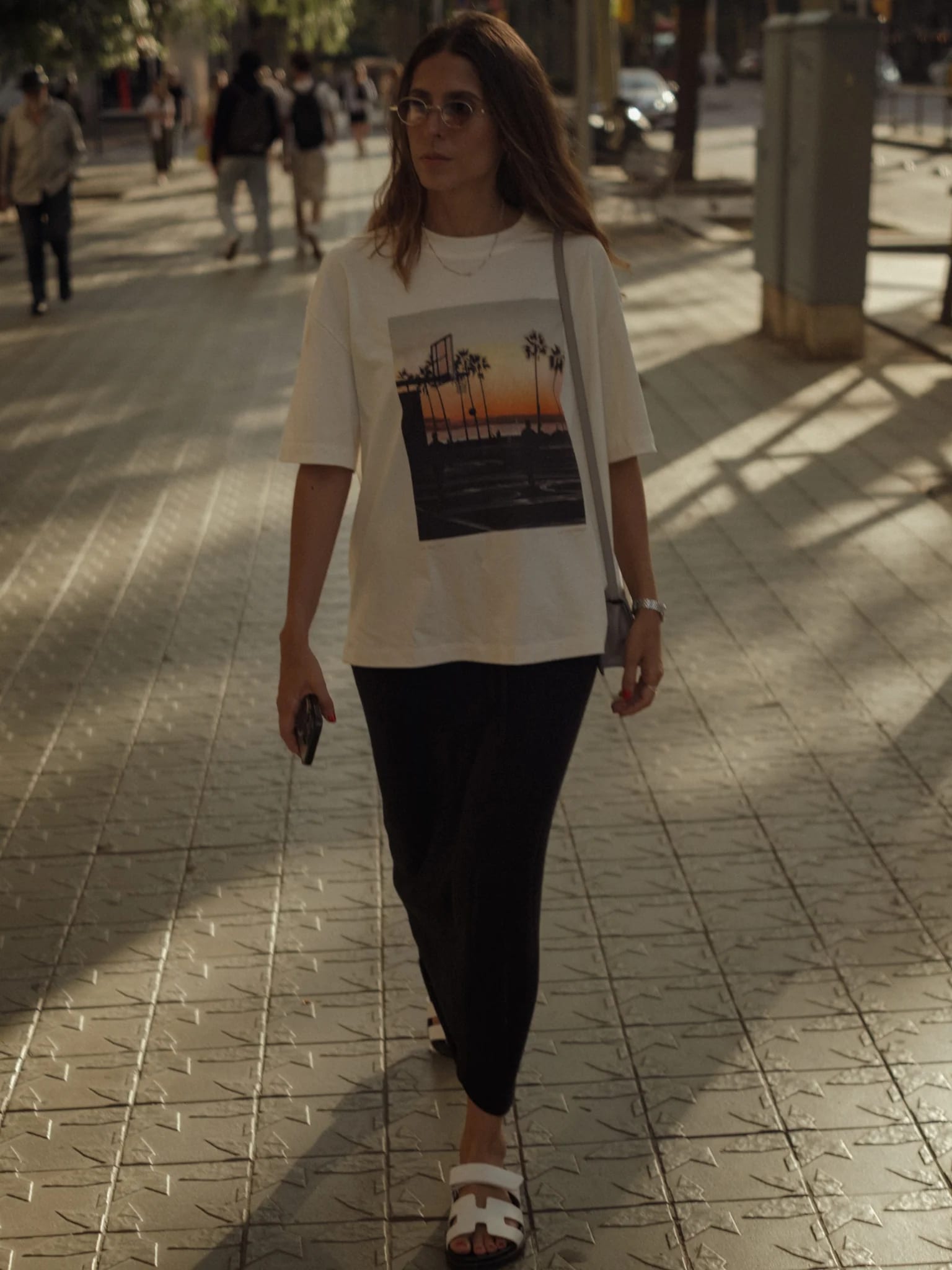 L.A. SUNSET PHOTOGRAPHY T-SHIRT - SOFT WHITE - imagen 15