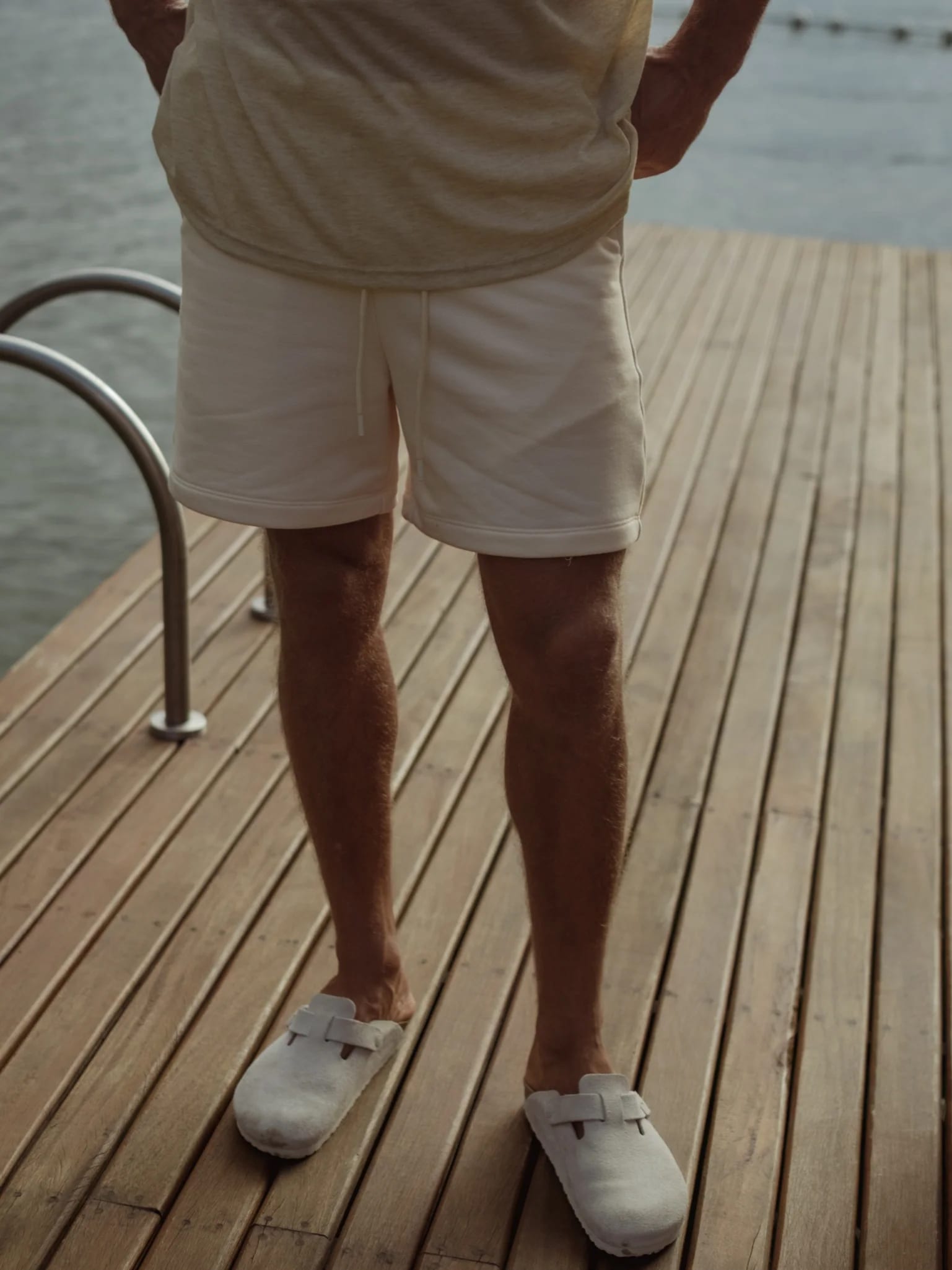 MEN COTTON MINIMAL SHORT - SEA SALT - imagen 18