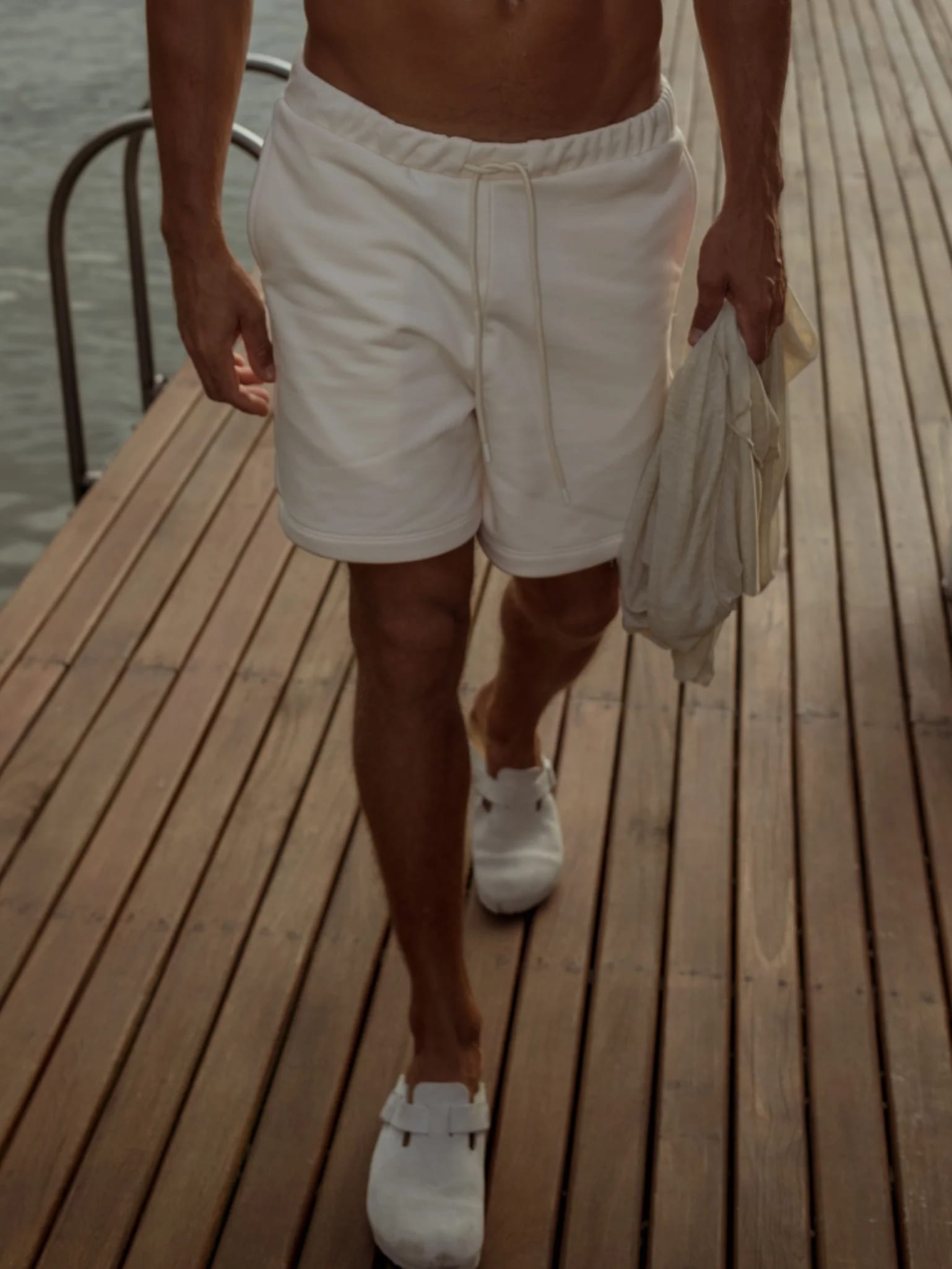 MEN COTTON MINIMAL SHORT - SEA SALT - imagen 19