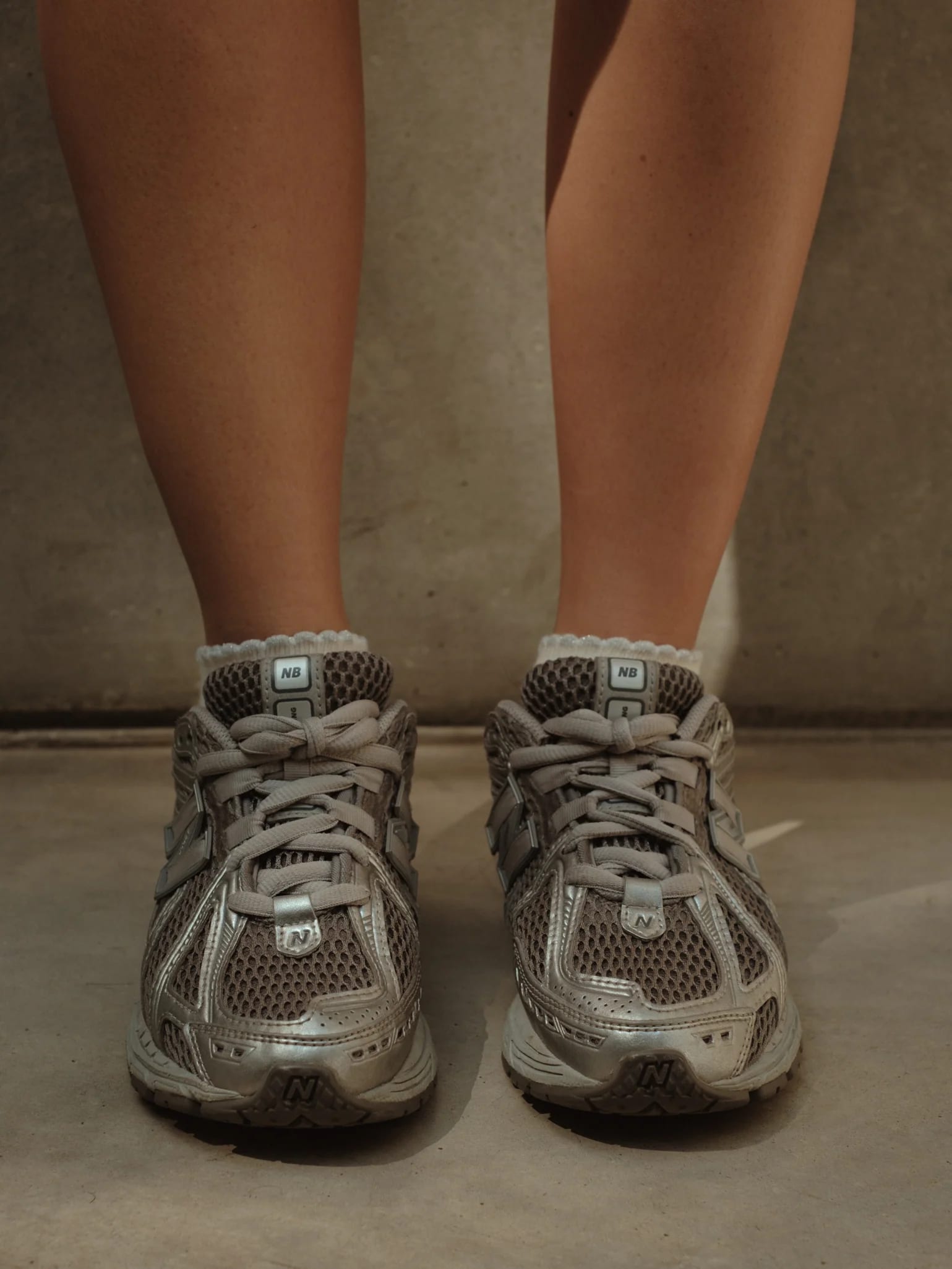 WAVE ANKLE SOCKS - SHINY GRAY - imagen 9