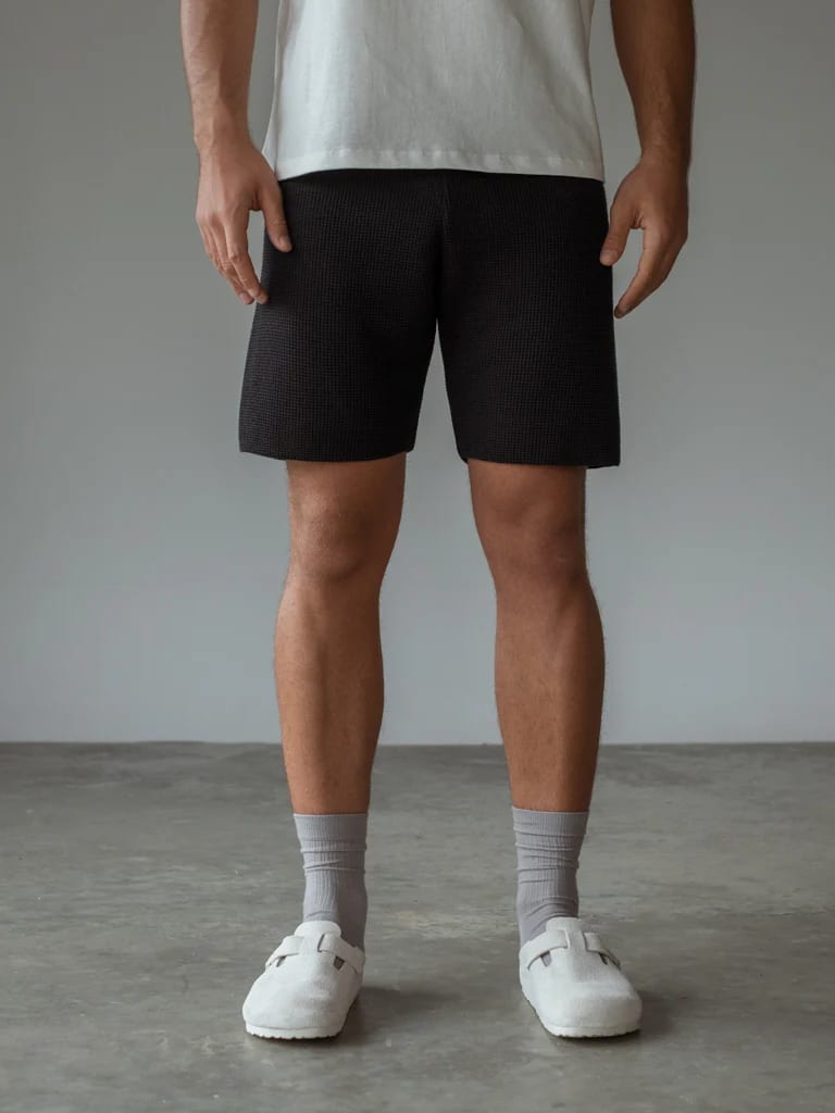 MEN KNIT SHORT - BLACK - imagen 5