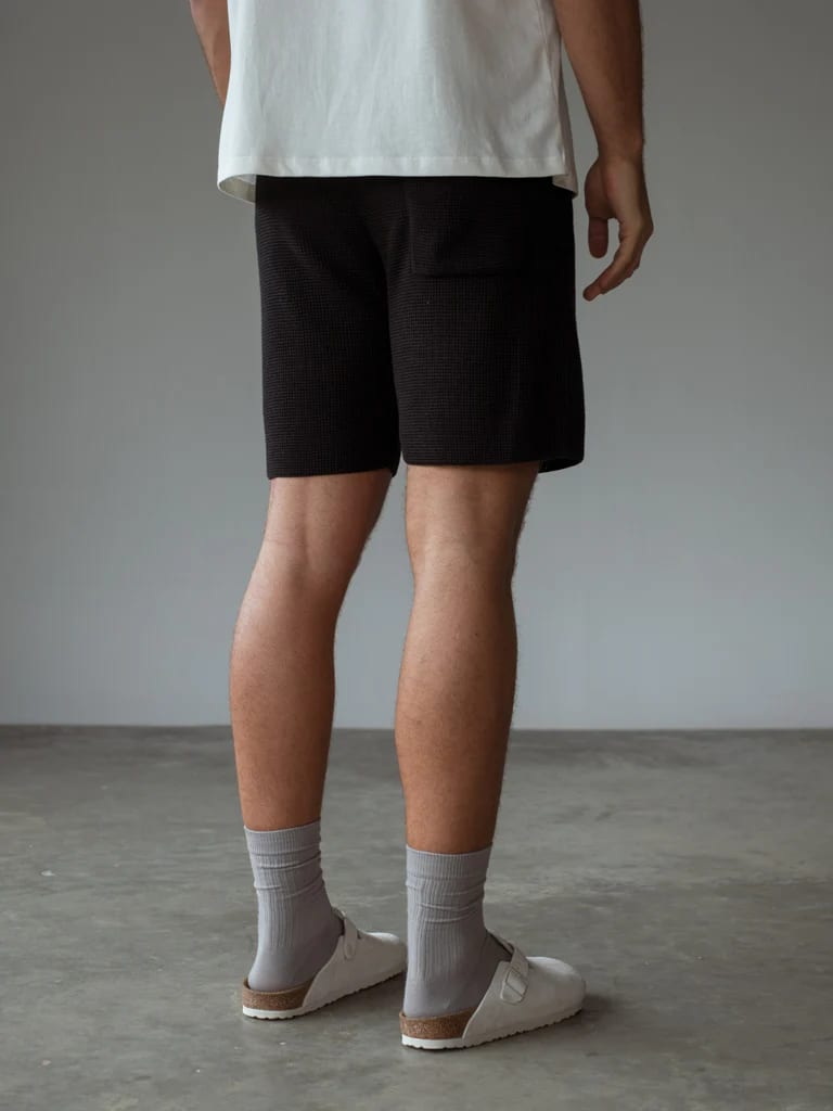 MEN KNIT SHORT - BLACK - imagen 9