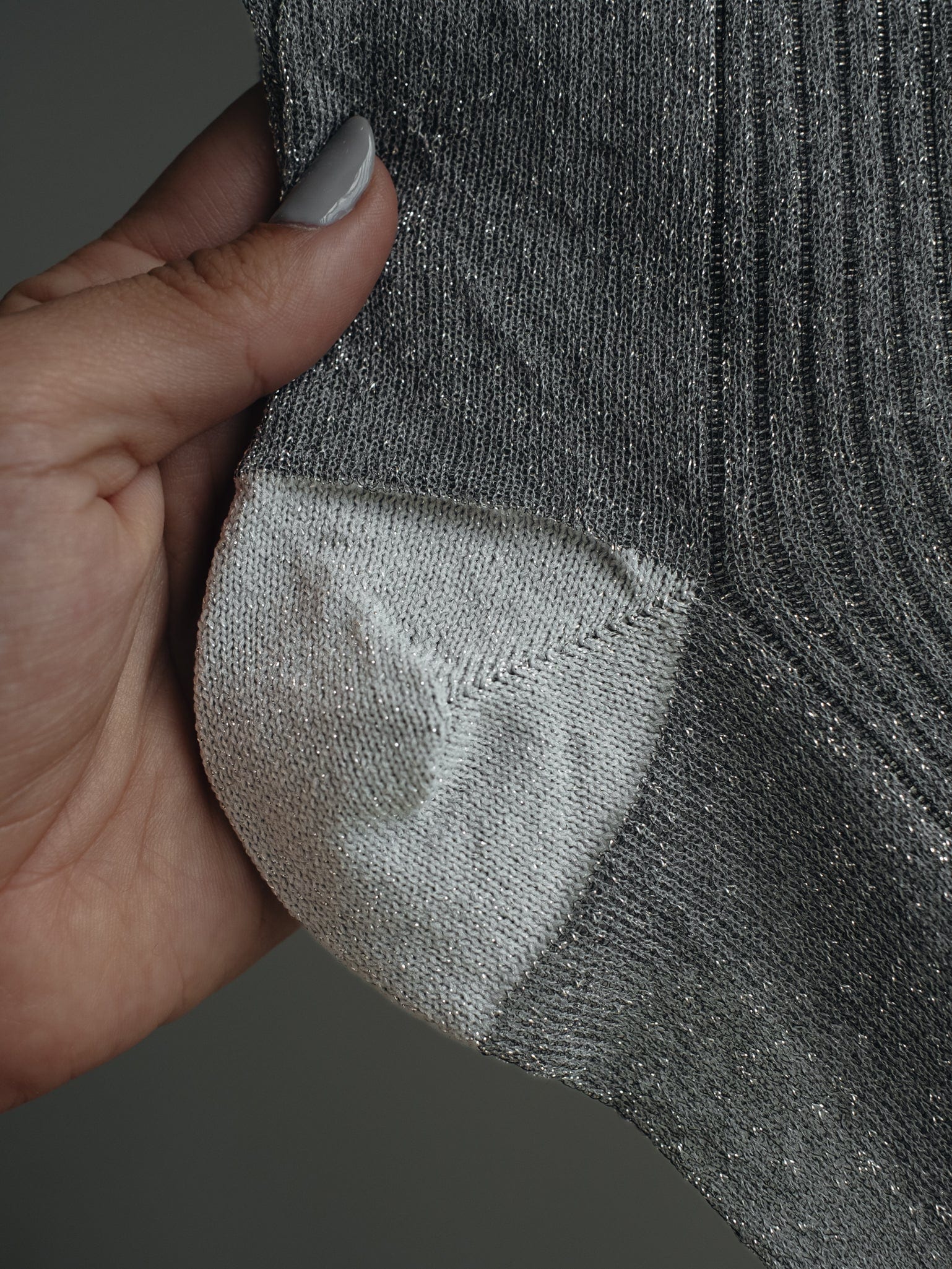 MESH SHINY SOCKS - PLATINUM - imagen 21