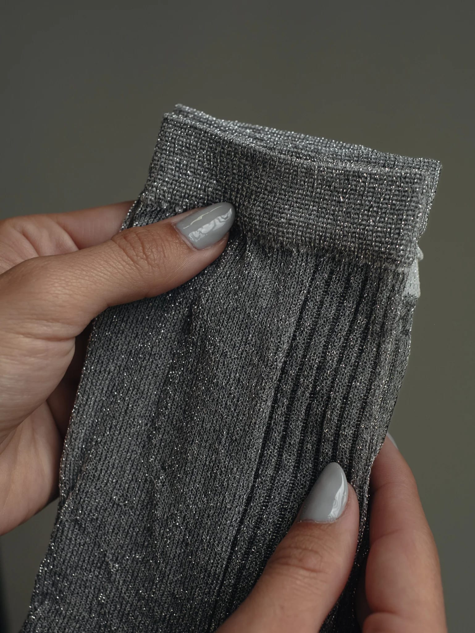 MESH SHINY SOCKS - PLATINUM - imagen 20