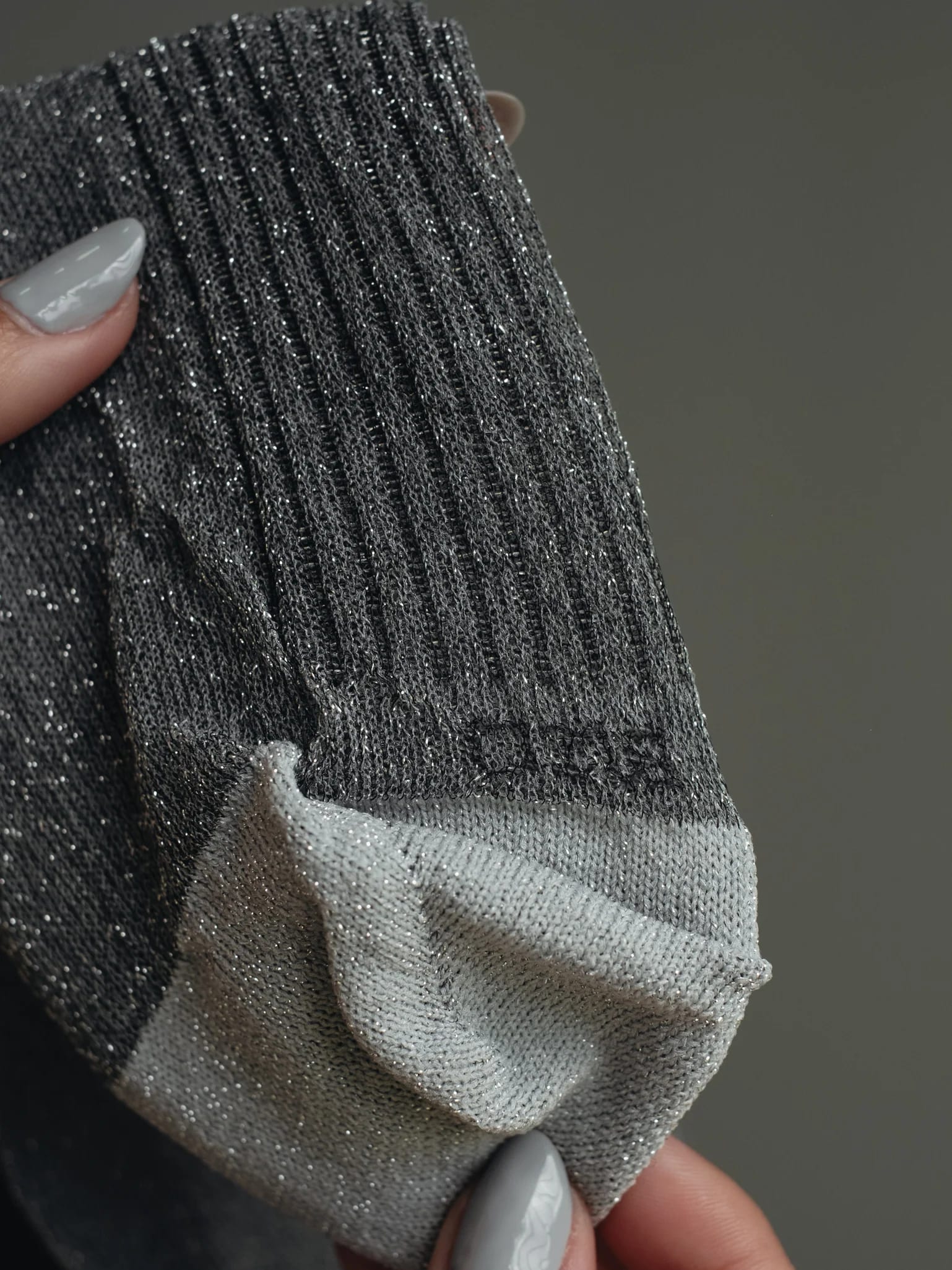 MESH SHINY SOCKS - PLATINUM - imagen 22