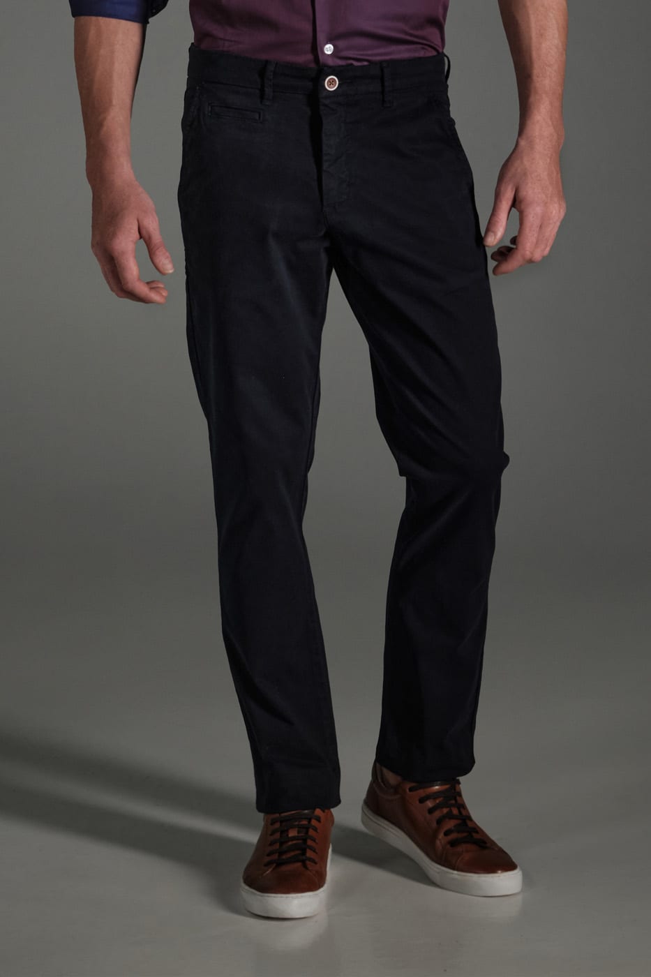 Pantalón Chino Slim Dril Azul Navy - imagen 2