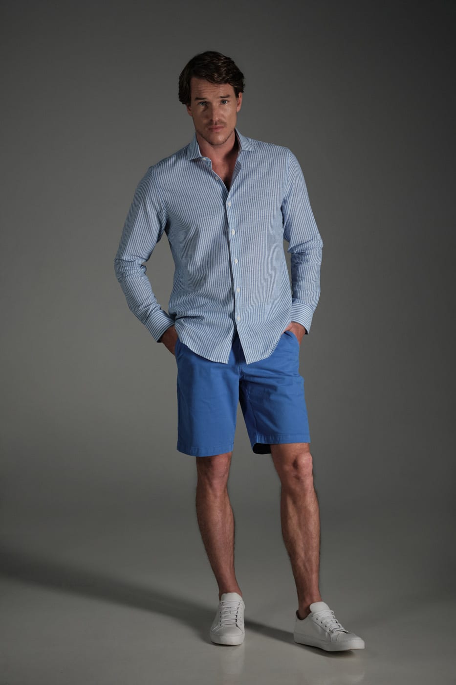 Bermuda Chino Classic Azul Claro - imagen 4