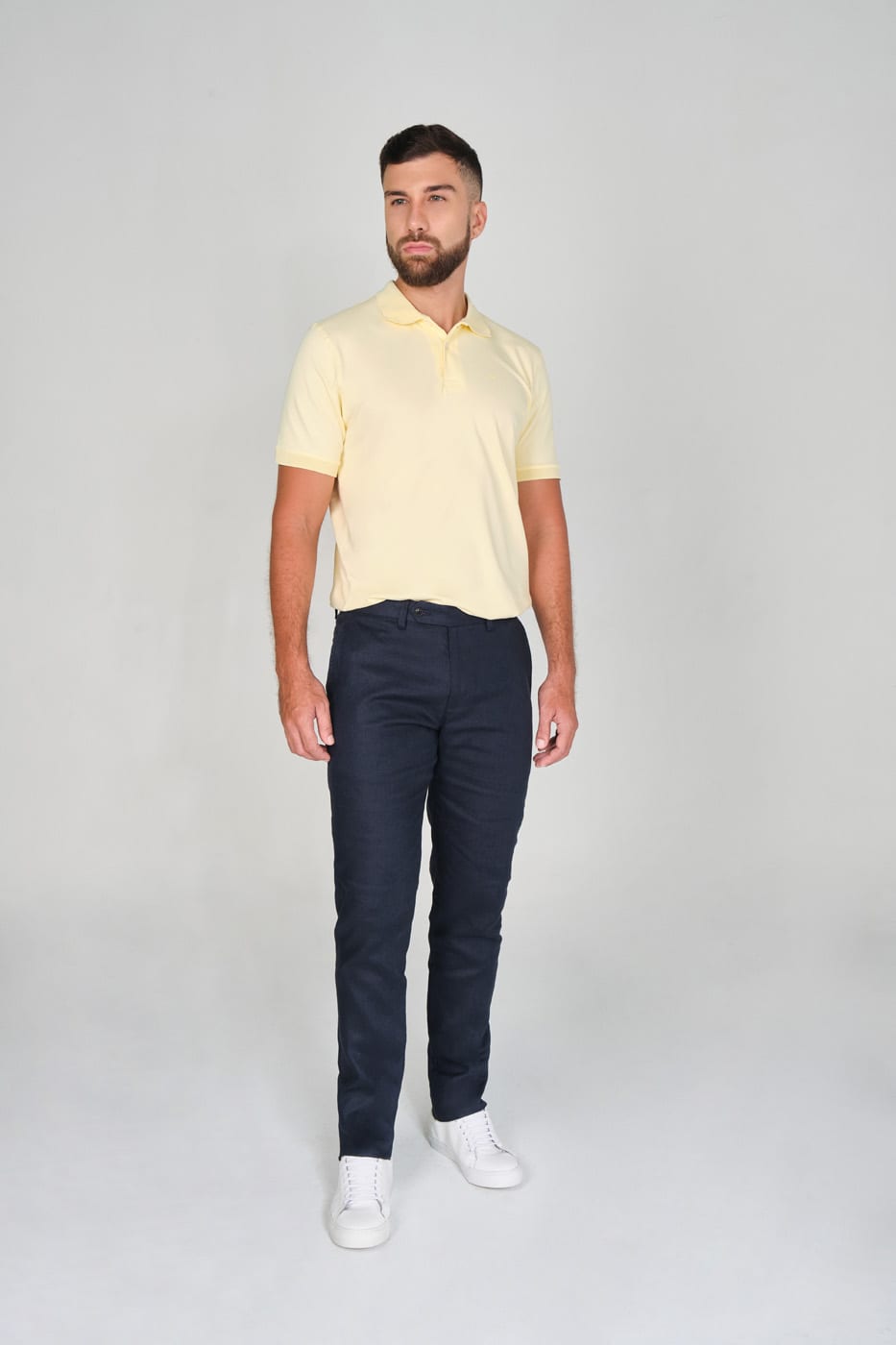 Camiseta Polo 100% Algodón Piqué Amarillo - imagen 2