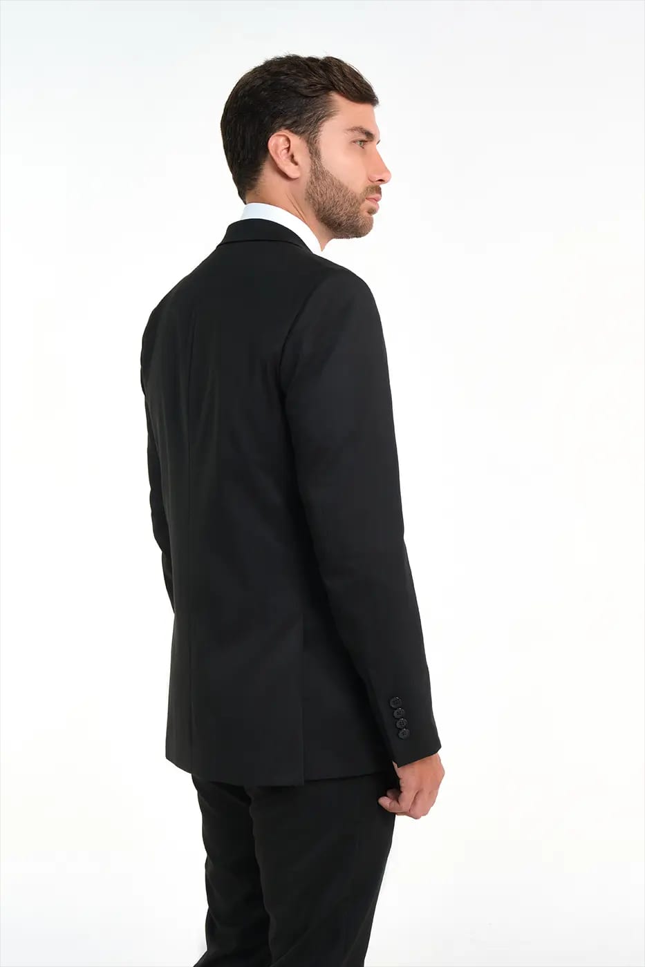 Traje Slim Fit Paño Negro - imagen 12