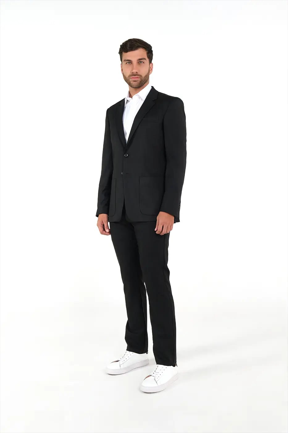 Traje Slim Fit Paño Negro - imagen 13