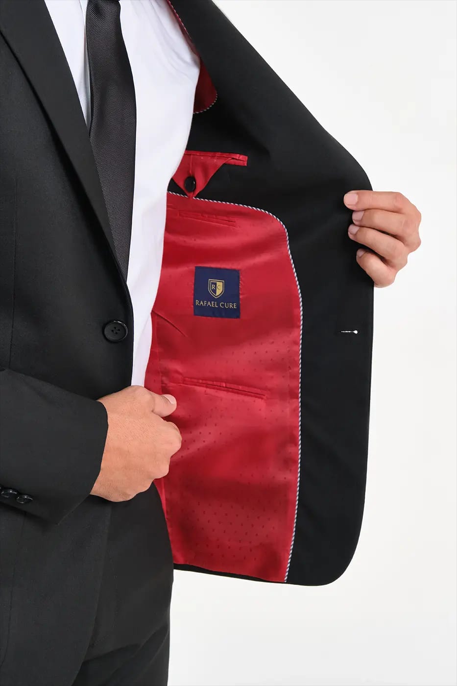 Traje Slim Fit Paño Negro - imagen 11