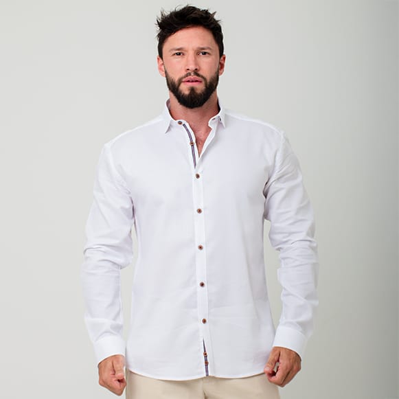 CAMISA ML 100% ALGODON HOMBRE - imagen 89