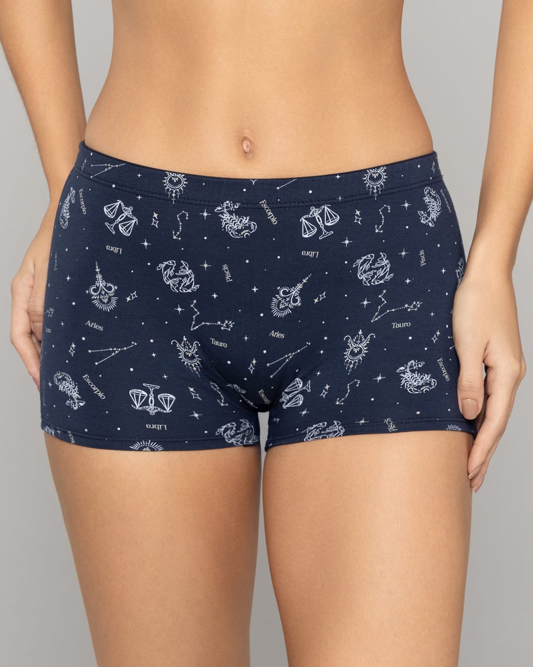 Boxer Largo Tiro Alto en Algodón Estampado para Mujer Ref. 8023 - imagen 11