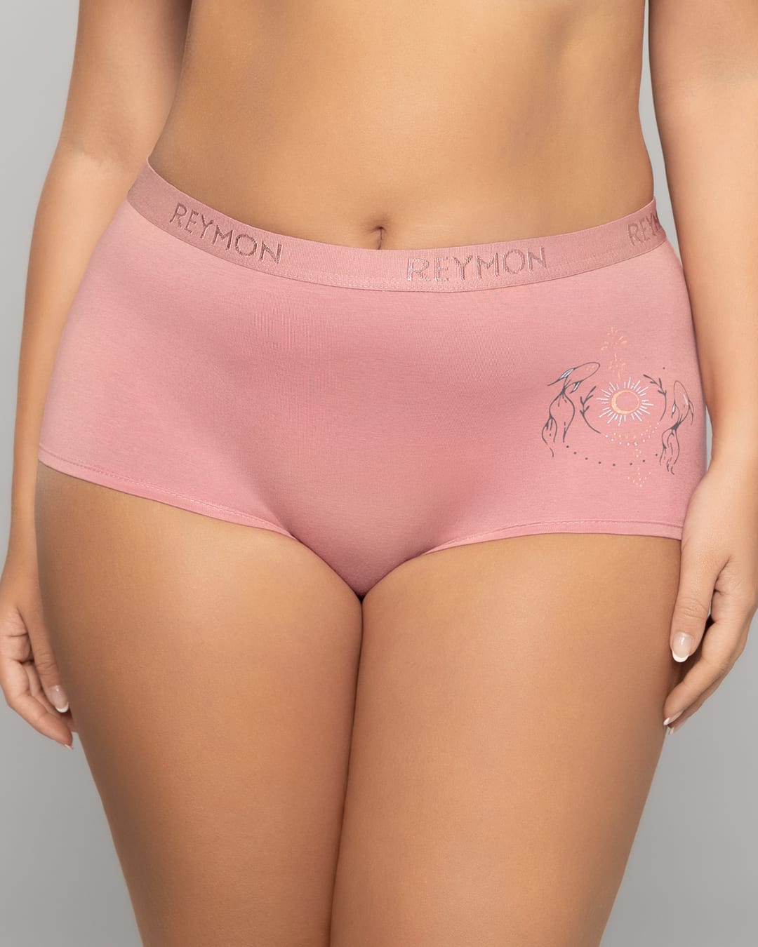 Boxer Femenino Tiro Alto en Algodón Estampado con Elástico Reymon Ref. 8010 - imagen 21