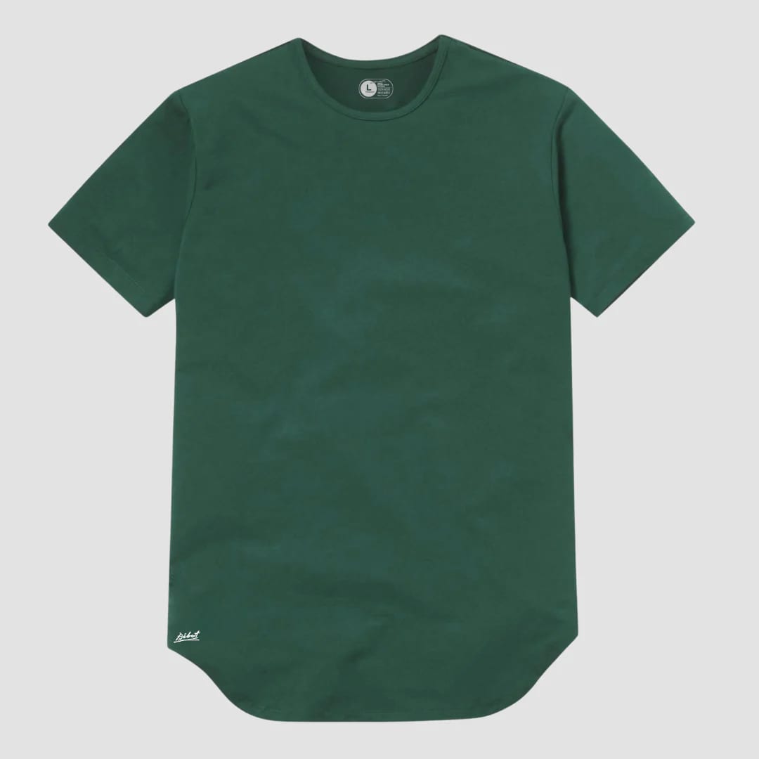 Camiseta Básica Curve Verde Oscuro - imagen 1