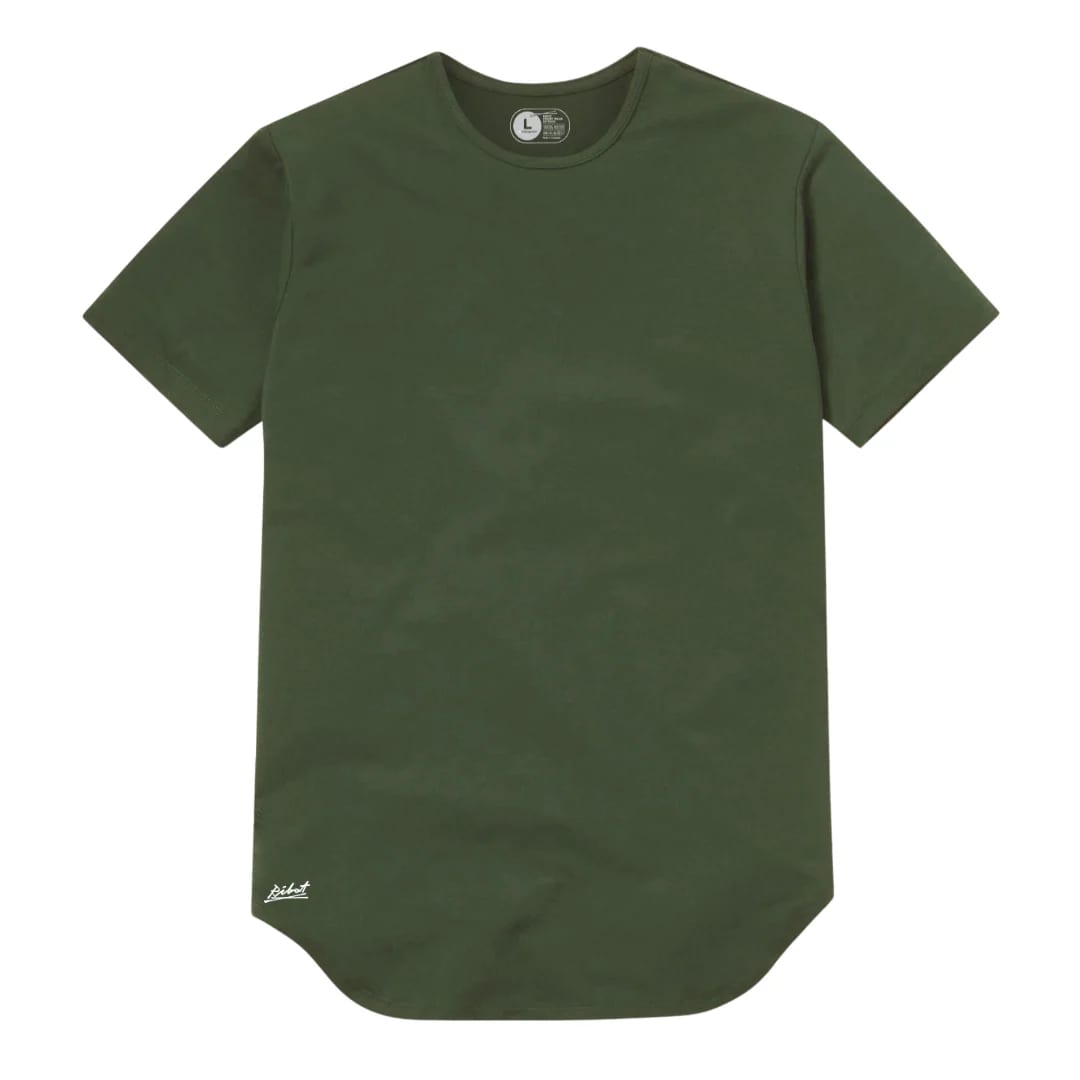 Camiseta Básica Curve Verde Militar - imagen 1