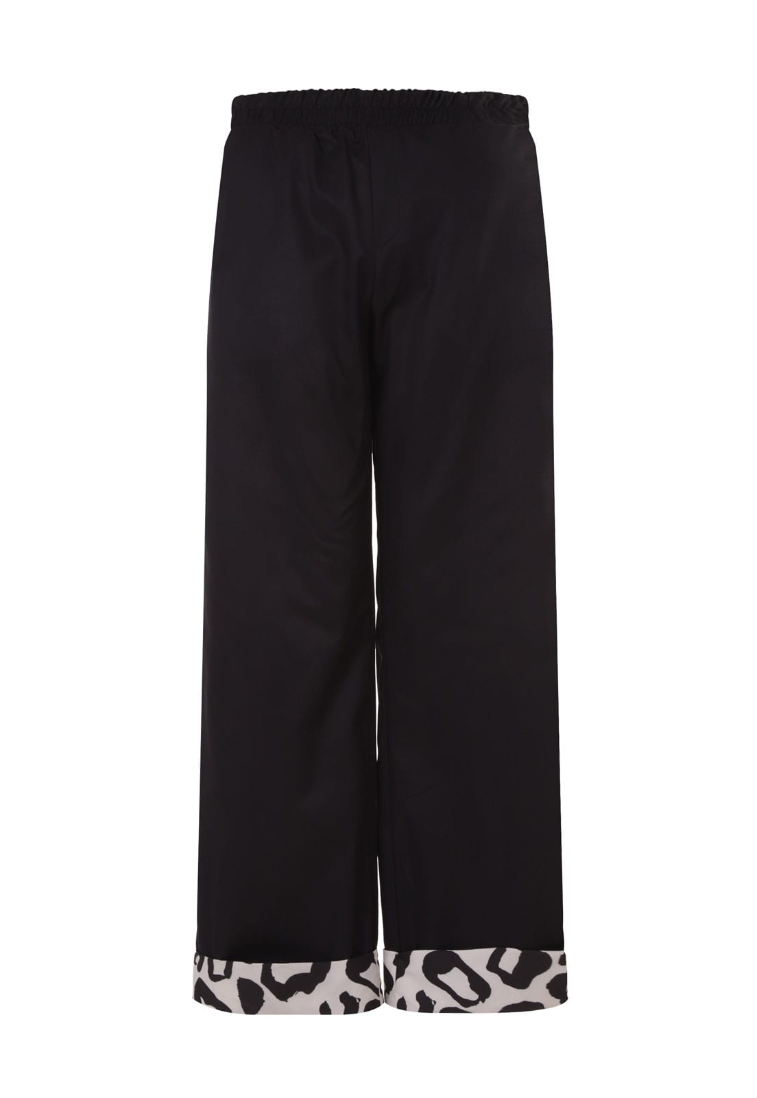 Black & Leopard Hem Pant - imagen 2