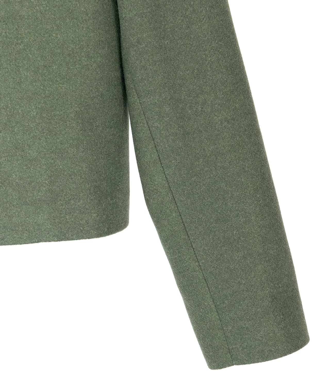 Chaqueta Cropped en Paño Verde Estocolmo - imagen 6