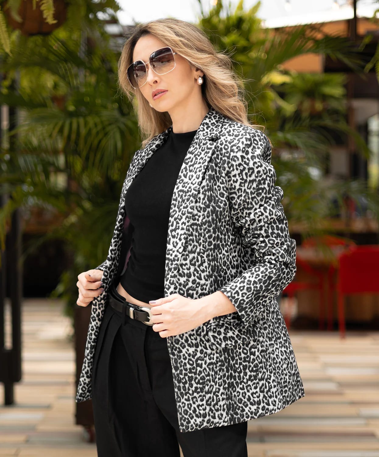 Blazer en Paño Print Montecarlo - imagen 9