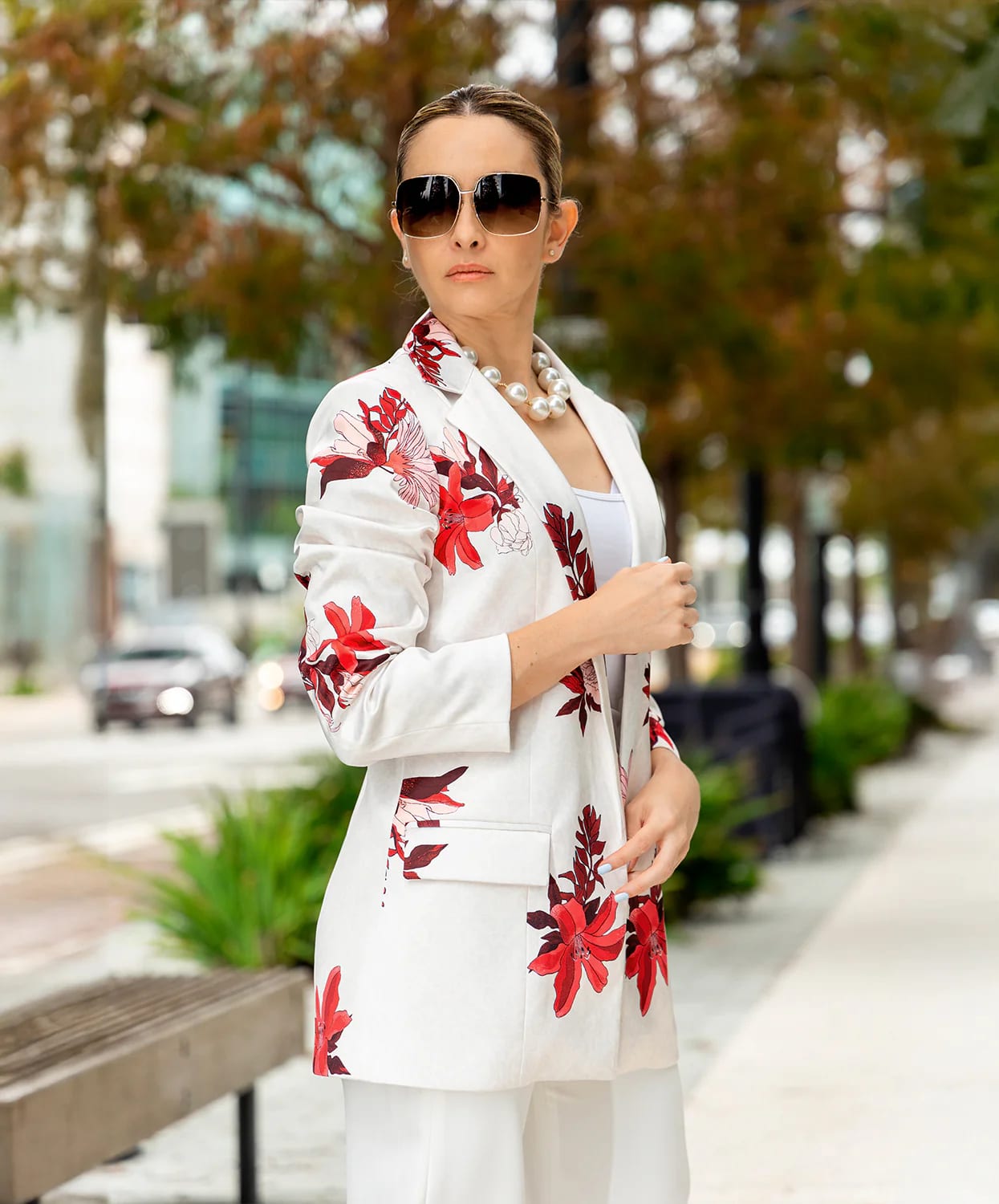 Blazer Flora Marfil Cayeno - imagen 5