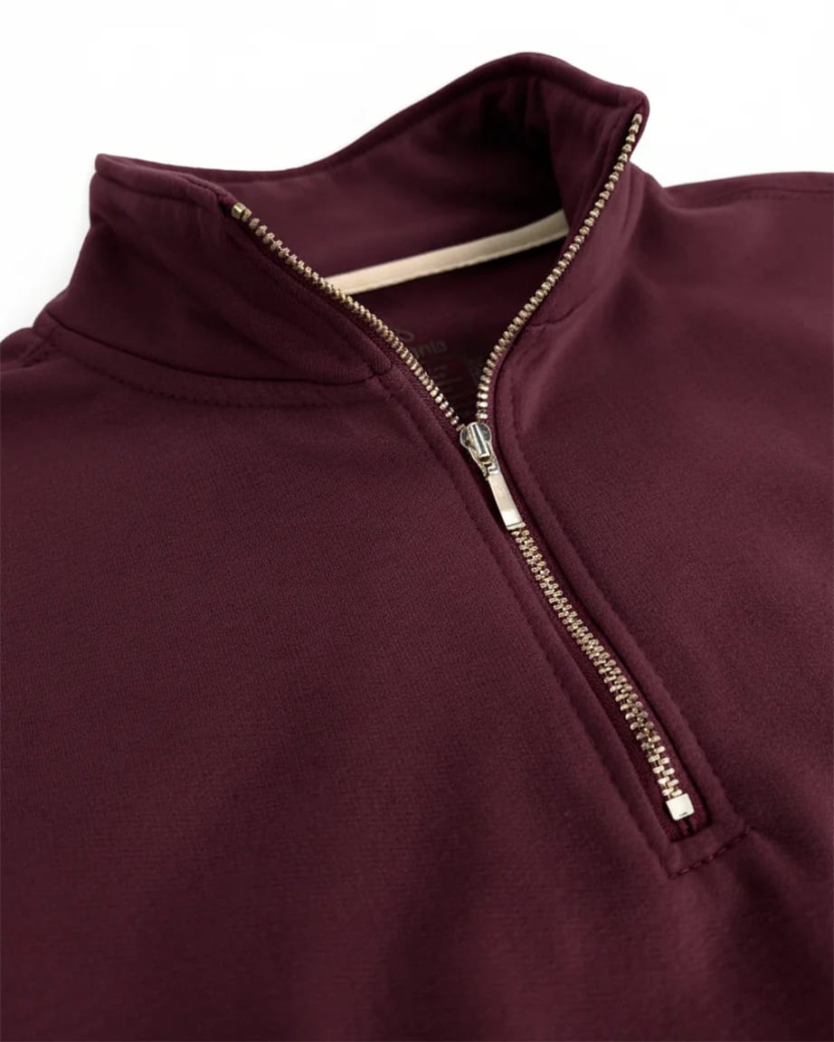 Buzo cuello alto hombre Vinotinto Burdeos - imagen 13