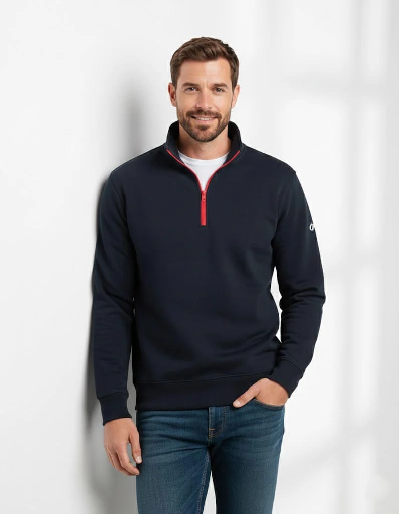 Buzo cuello alto Elite - Azul oxford - imagen 8