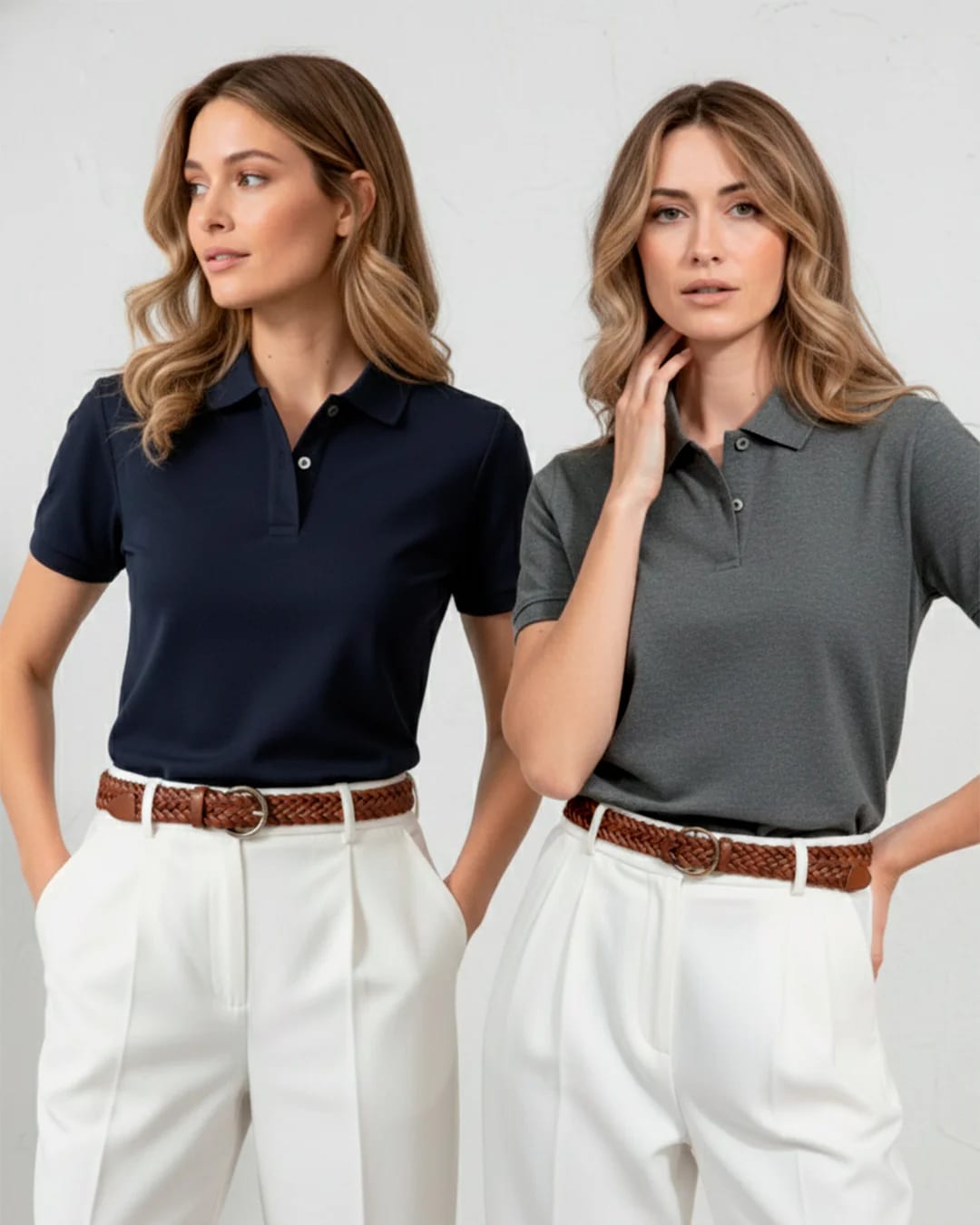 Pack de 2 Polos / Azul Oxford + Gris media noche - imagen 2