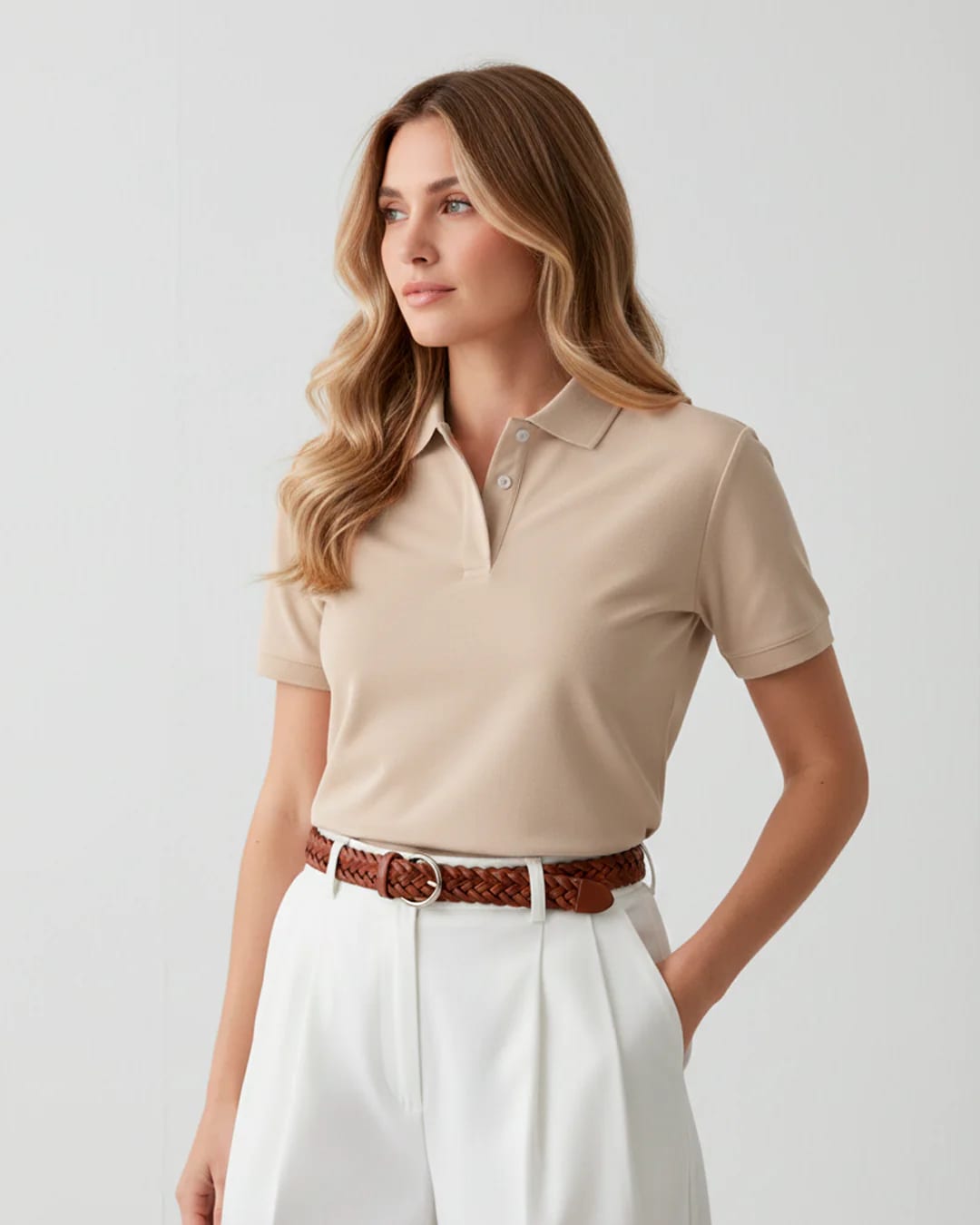 Pack de 2 Polos / Verde Pino + Beige Desert - imagen 9