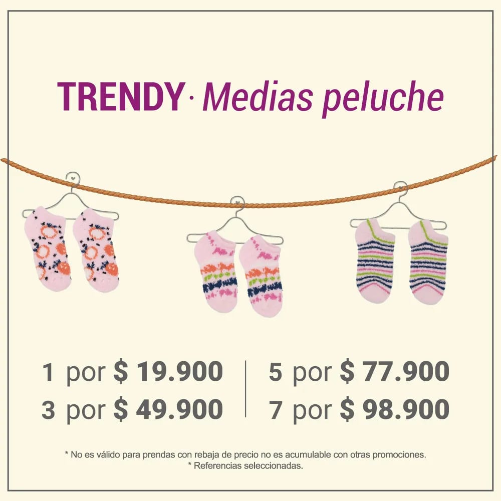 Medias media caña peluche - imagen 18
