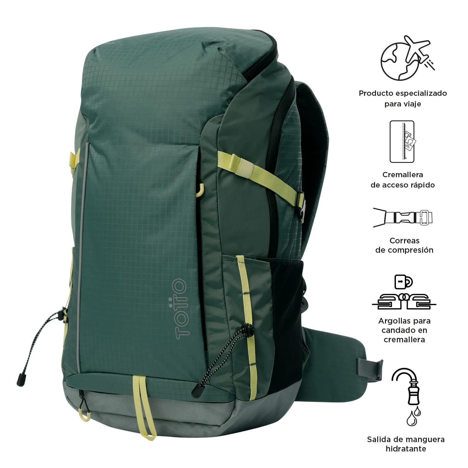 Morral Outdoor Summit 35 Morado con Sistema de Pedernal - imagen 6