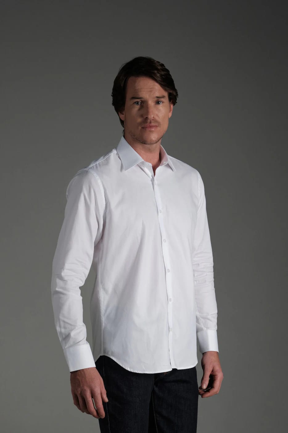 Camisa Classic Algodón Blanco Textura - imagen 5