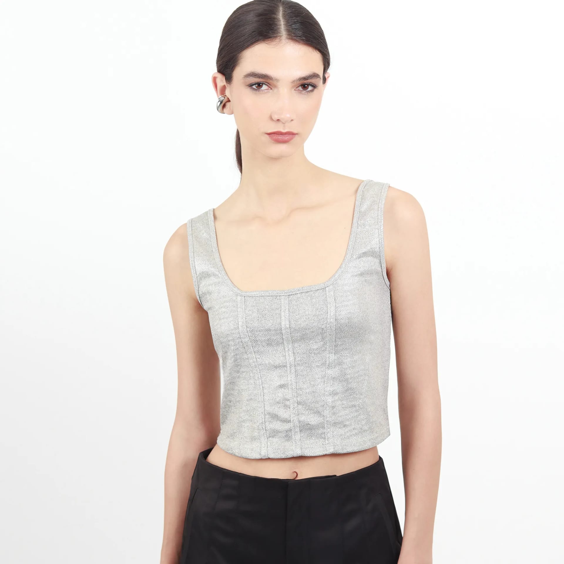 Camiseta Cuello U Manga Sisa - imagen 37