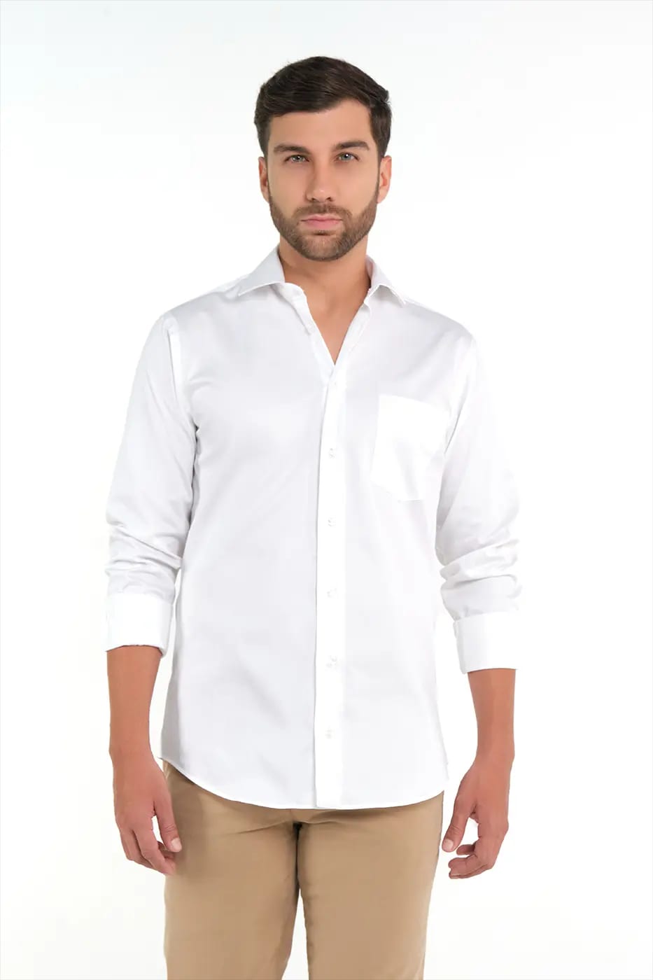 Camisa Slim Fit 100% Algodón Blanco - imagen 4