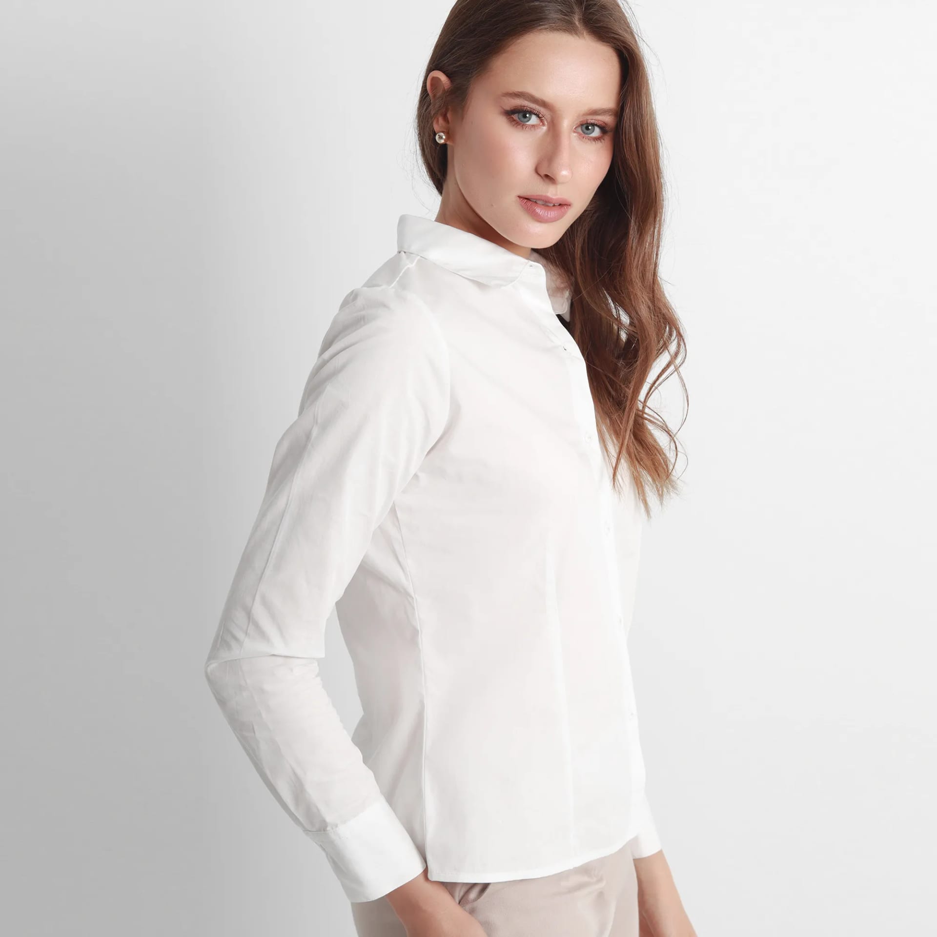 Camisa Cuello Camisero Manga Larga - imagen 78