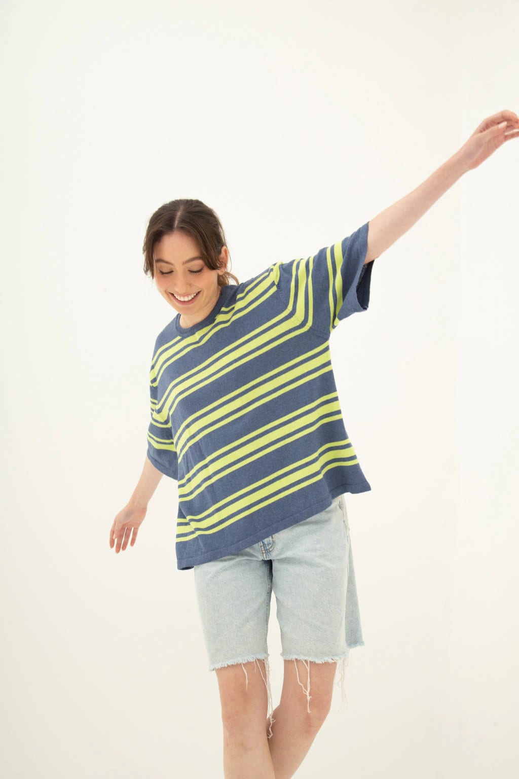 T-shirt Tejida Rayas Biche - imagen 7
