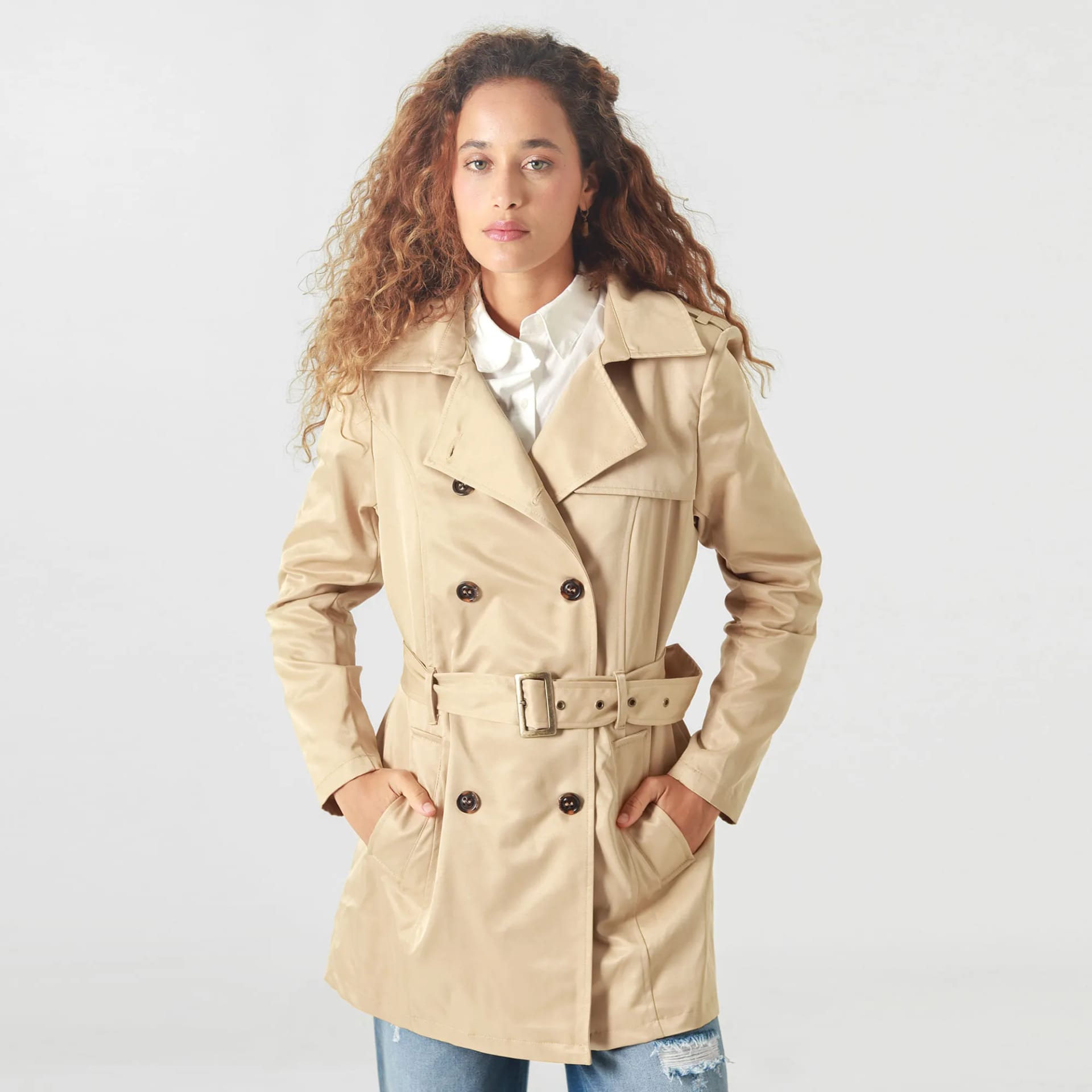 Chaqueta Tipo Gabardina Manga Larga Cuello Sport - imagen 49