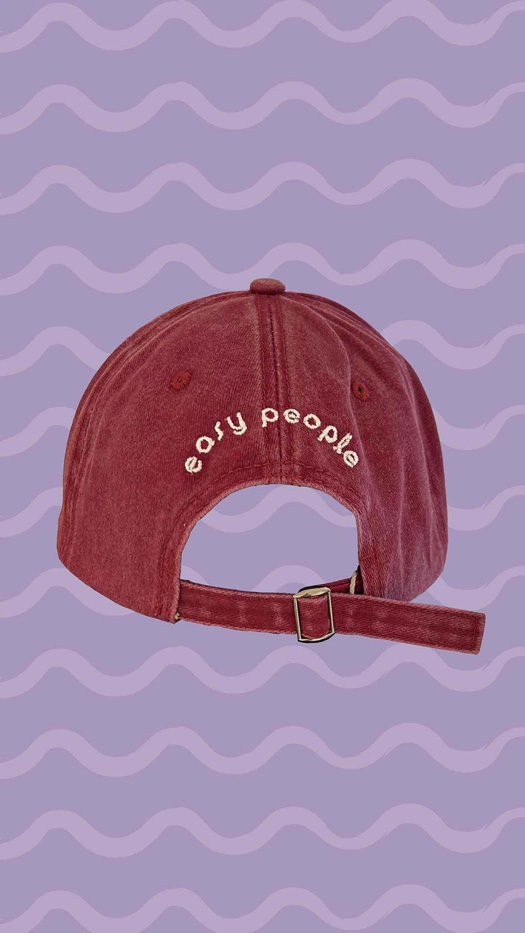 gorra flor bordada - roja - imagen 3