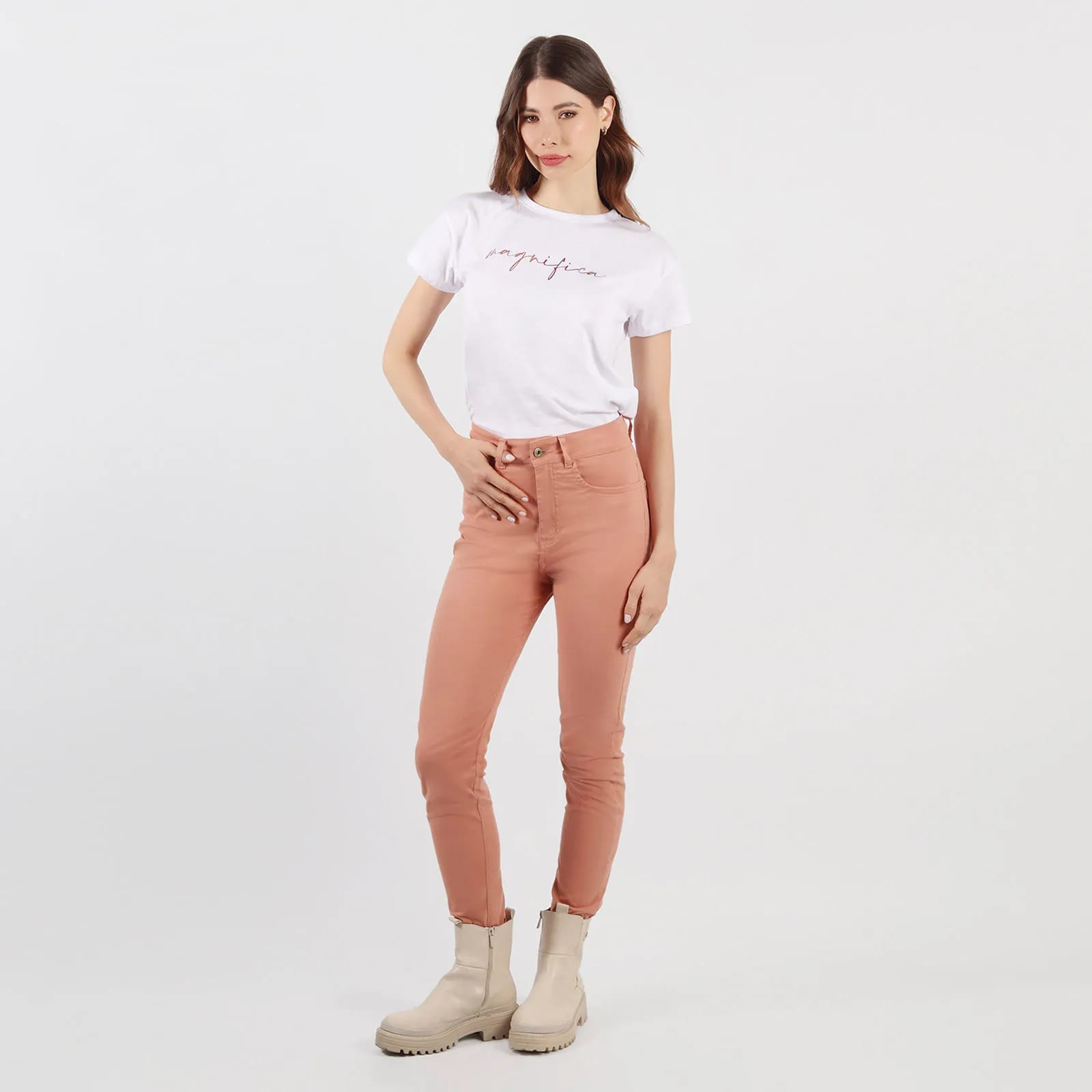 Jean Tiro Medio Bota Skinny - imagen 55